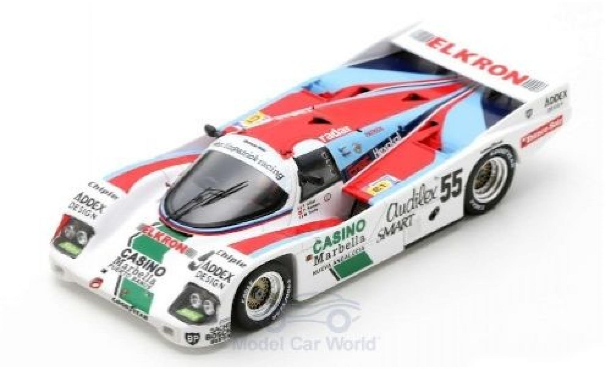 Porsche 956 1986 1/43 Spark /62 C RHD No.55 24h Le Mans 1986 F.Alliot/P.Romero/M.Trolle modellino in miniatura