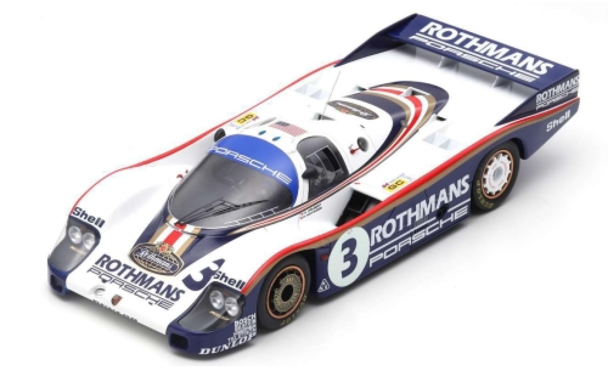 Porsche 956 1982 1/18 Spark No.3 24h Le Mans 1982 H.Haywood/A.Holbert/J.Barth modellino in miniatura