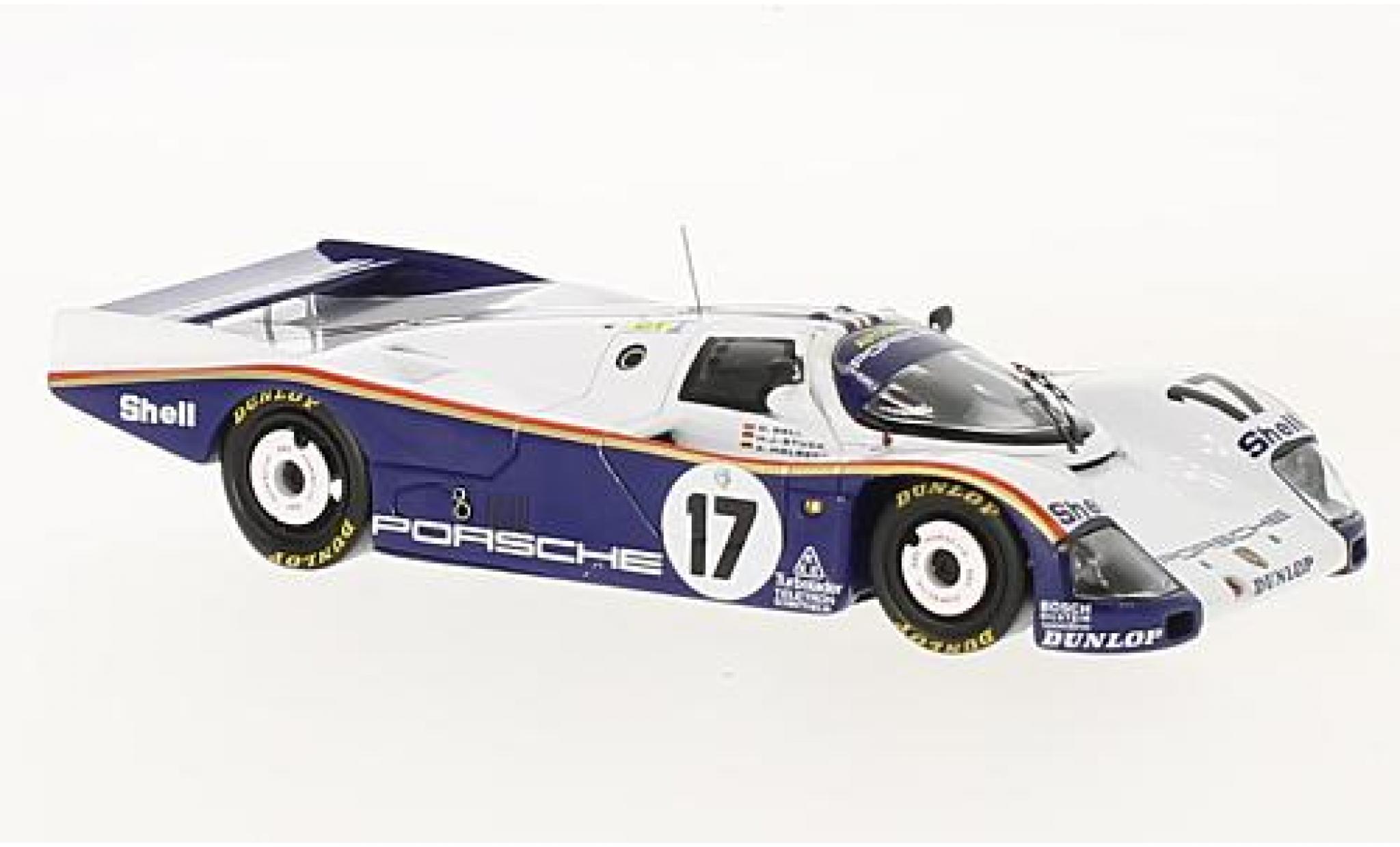 Porsche 962 1/43 Spark C No.17 Rothmans 24h Le Mans 1987 avec Decals D.Bell/A.Holbert/H-J.Stuck modellino in miniatura