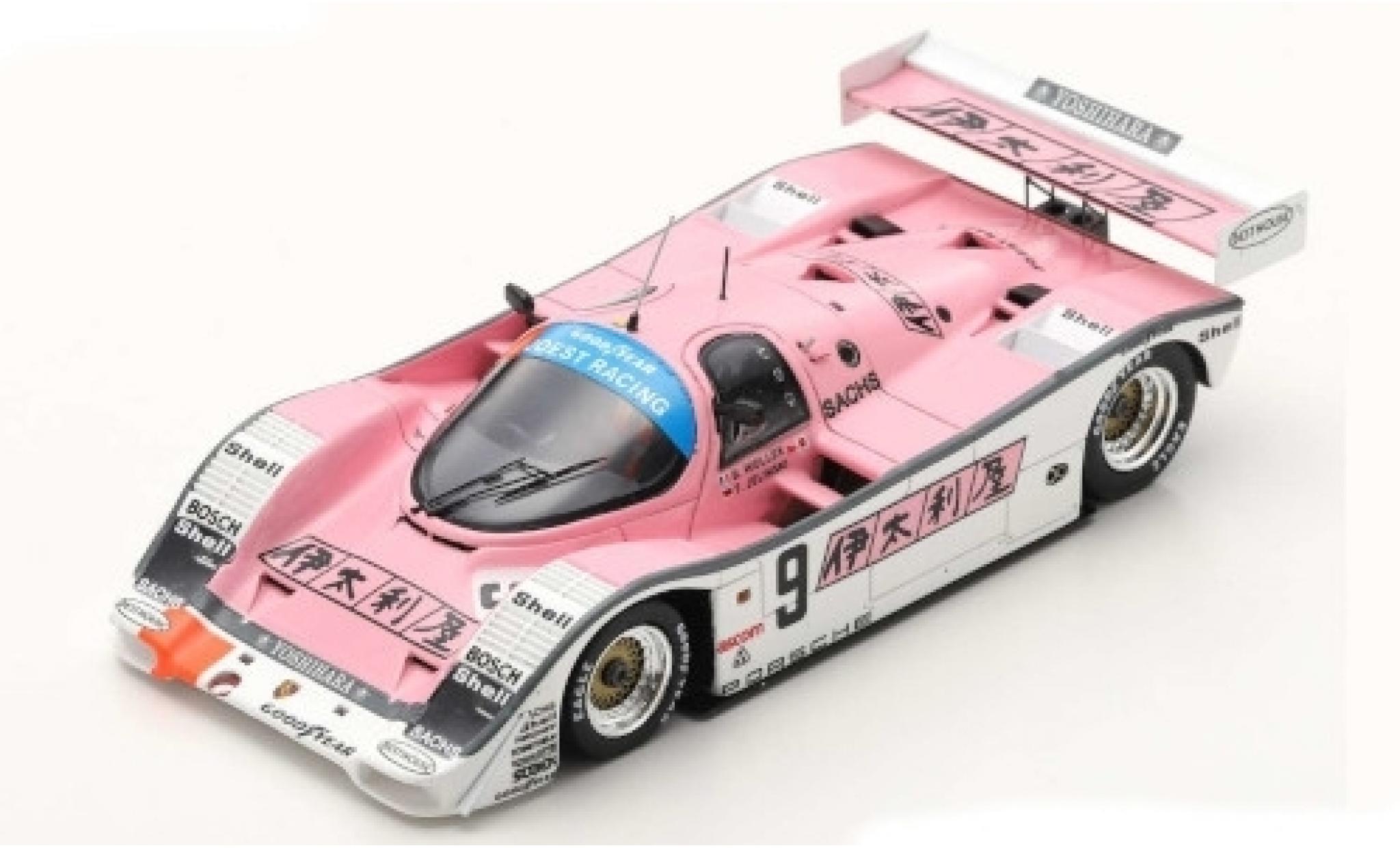Porsche 962 1989 1/43 Spark C RHD No.9 Joest Racing 1000km Fuji 1989 B.Wollek/F.Jelinski modellino in miniatura