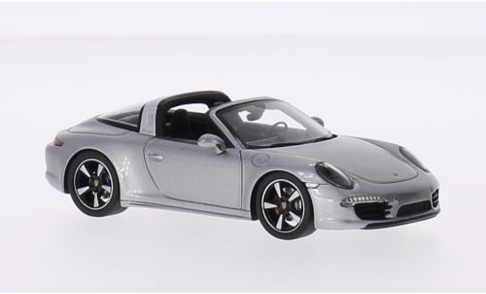 Porsche 991 Targa 1/43 Spark Targa 4S grigio 2015 modellino in miniatura