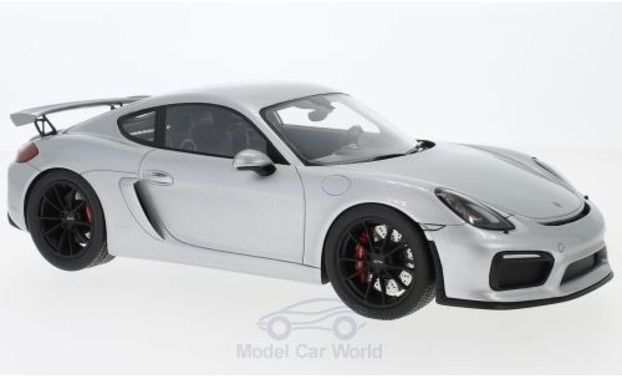 Porsche Cayman GT4 1/18 Spark (981) GT4 grigio 2016 modellino in miniatura