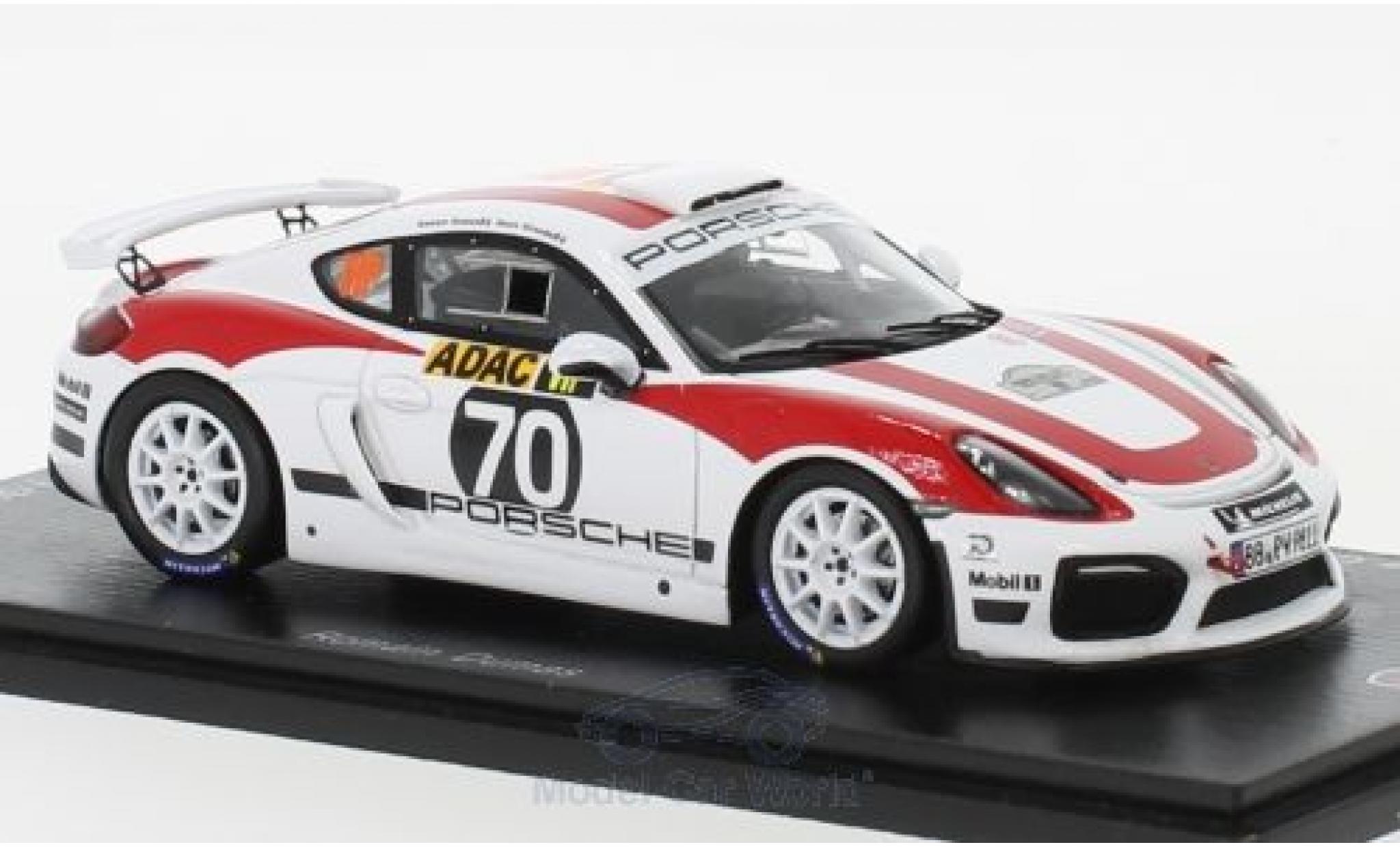 Porsche Cayman GT4 Clubsport 1/43 Spark GT4 Clubsport R-GT No.70 Rallye Deutschland 2018 R.Dumas modellino in miniatura