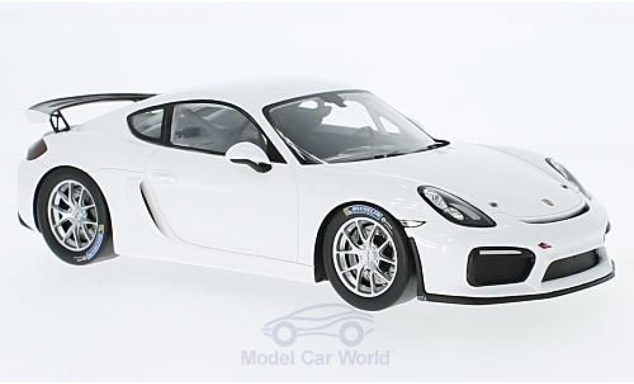 Porsche Cayman GT4 Clubsport 1/18 Spark GT4 Clubsport bianco 2017 modellino in miniatura