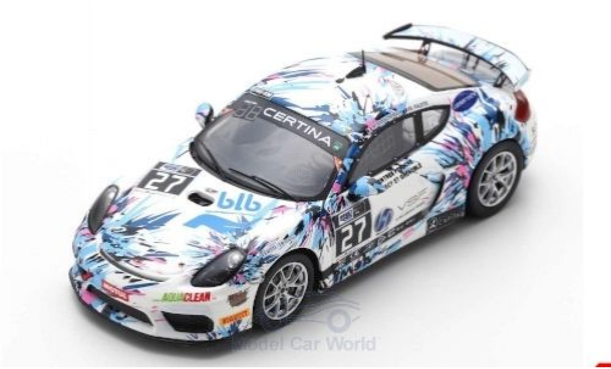 Porsche Cayman GT4 1/43 Spark GT4 No.27 IMSA Performance FFSA GT 2018 M.Blanchemain/S.Palette modellino in miniatura