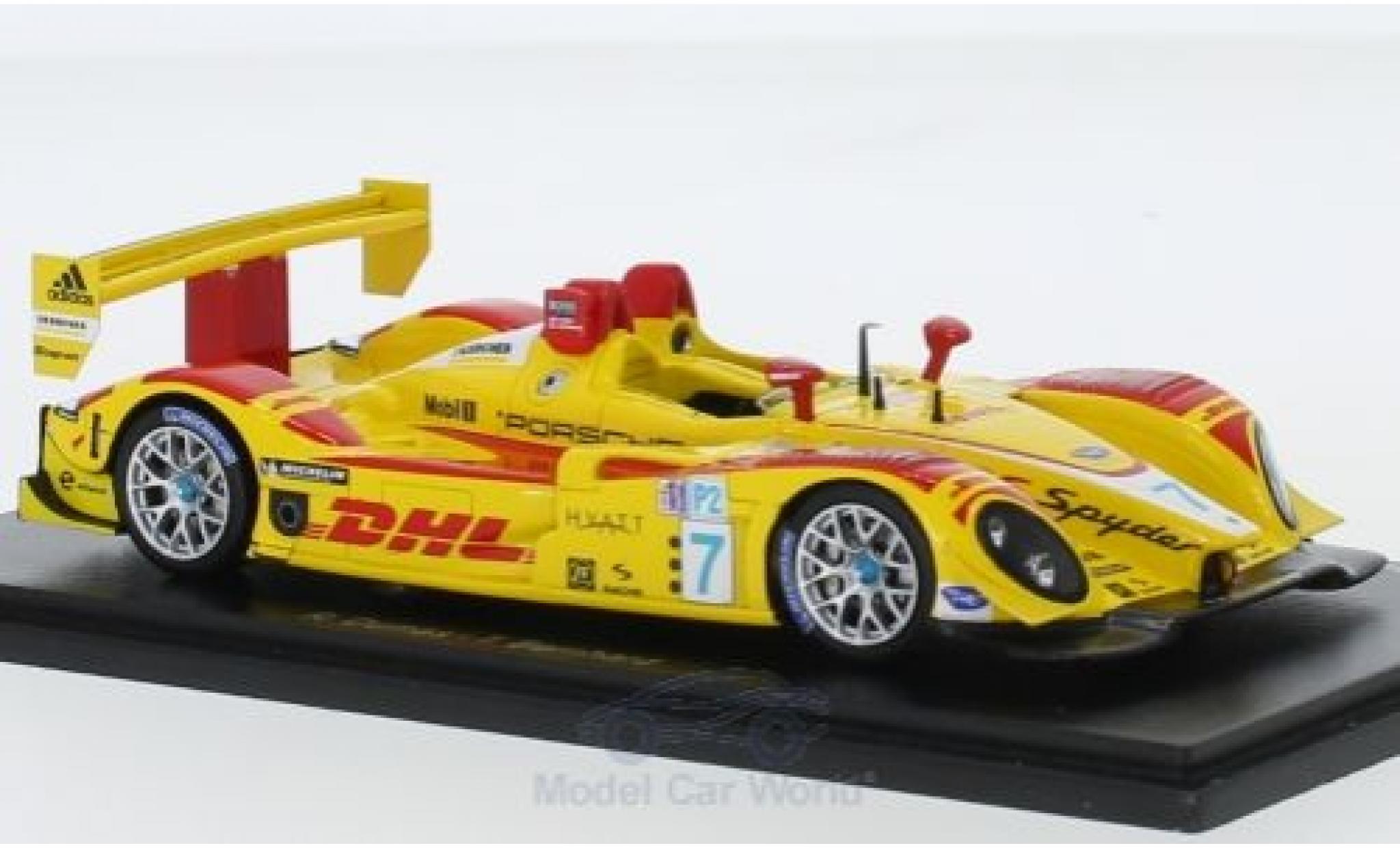 Porsche RS Spyder 1/43 Spark Spyder RHD No.7 Penske Racing DHL ALMS 2007 R.Dumas/T.Bernhard modellino in miniatura