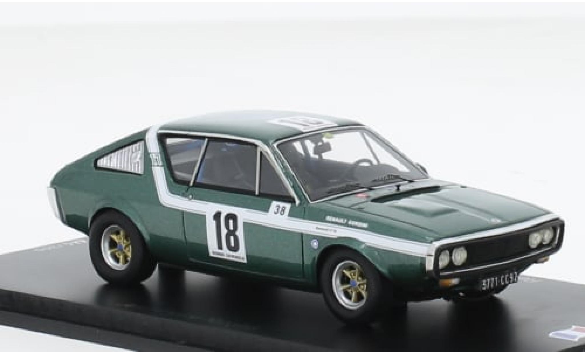 Renault 17 1/43 Spark No.18 Ronde Cevenole 1972 1:43 modellino in miniatura