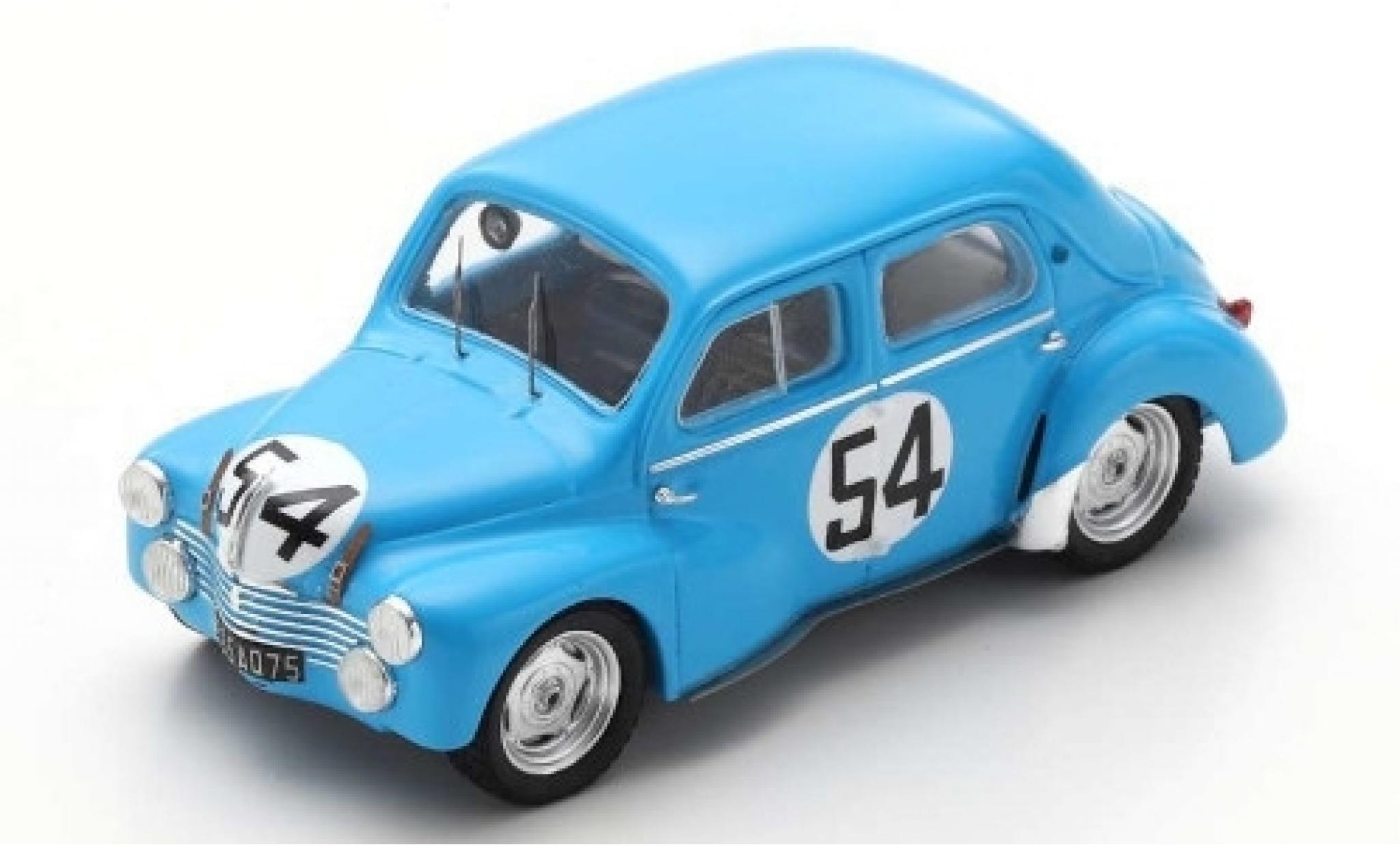 Renault 4CV 1/43 Spark 1063 No.54 24h Le Mans 1952 L.Pons/P.Moser modellino in miniatura