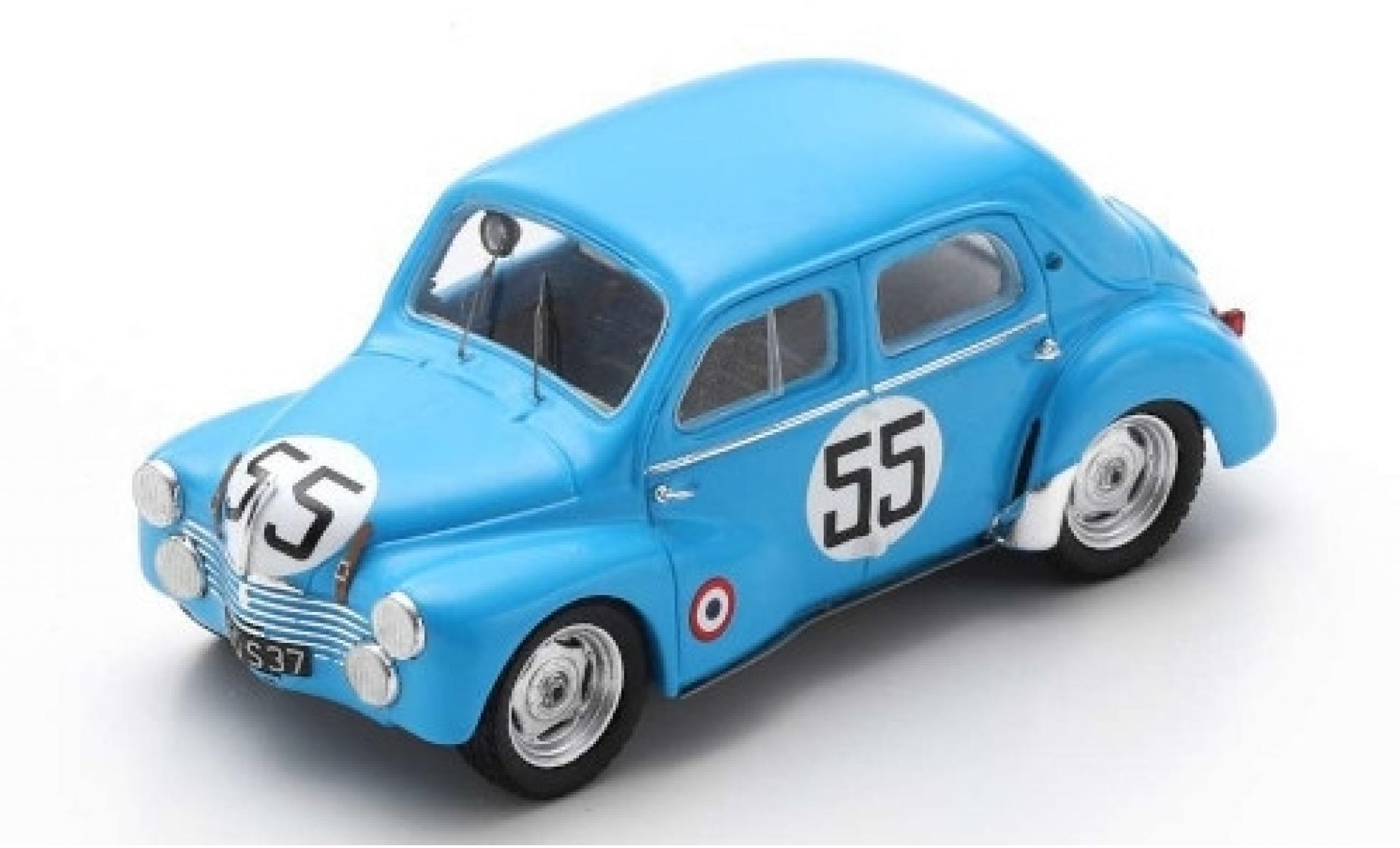 Renault 4CV 1/43 Spark 1063 No.55 Jacques Lecat 24h Le Mans 1952 J.Lecat/H.Senfftleben modellino in miniatura