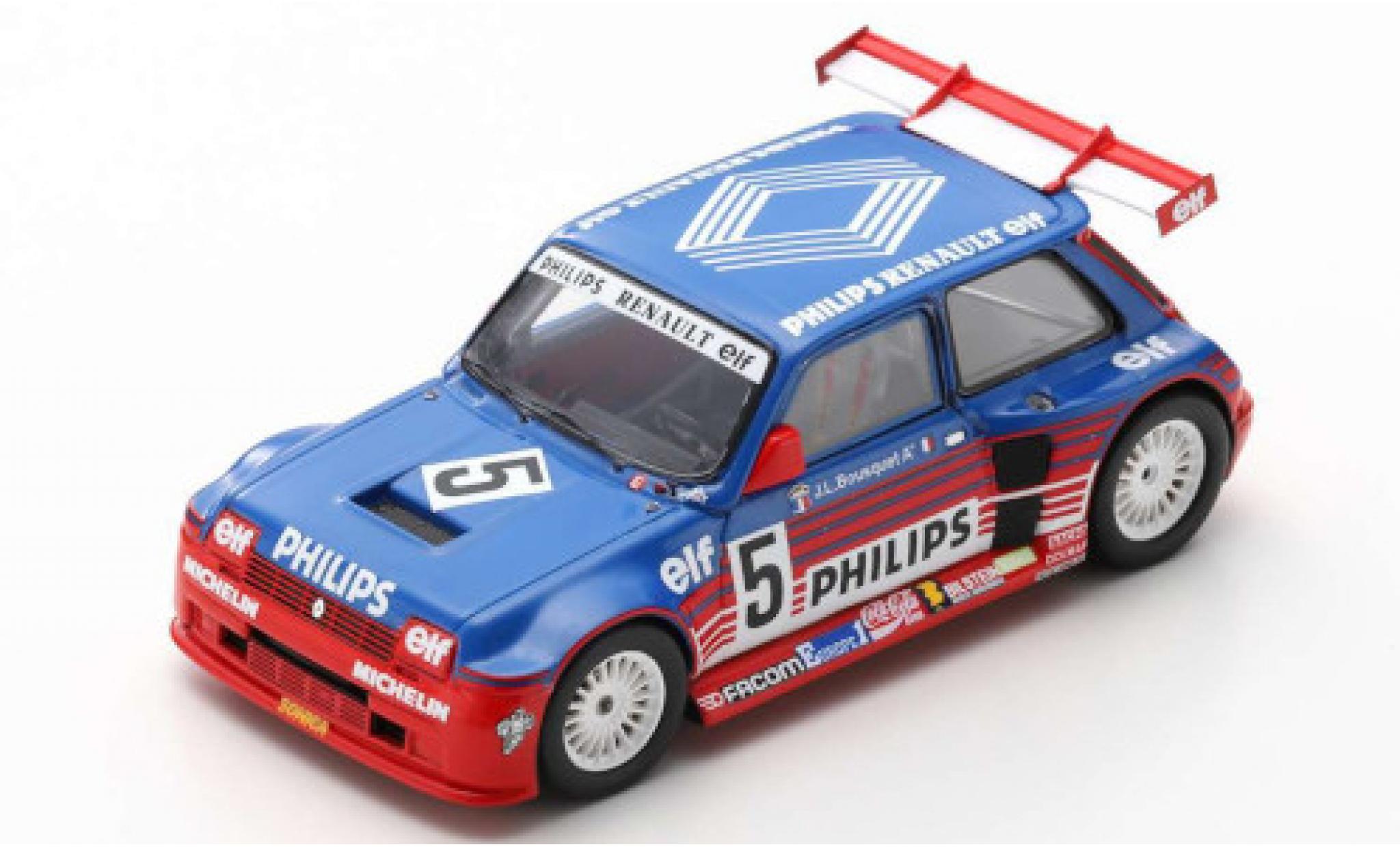 Renault 5 1/43 Spark Maxi Turbo Superproduction No. Philips 1987 J-L.Bousquet modellino in miniatura