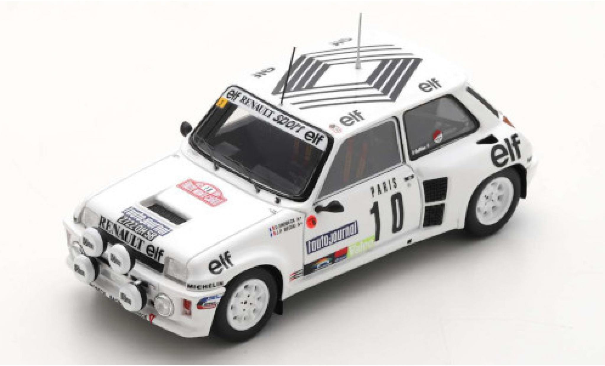 Renault 5 1/43 Spark Turbo No.10 Rallye WM Rallye Monte Carlo 198 D.Snobeck/J.-P.Bechu modellino in miniatura