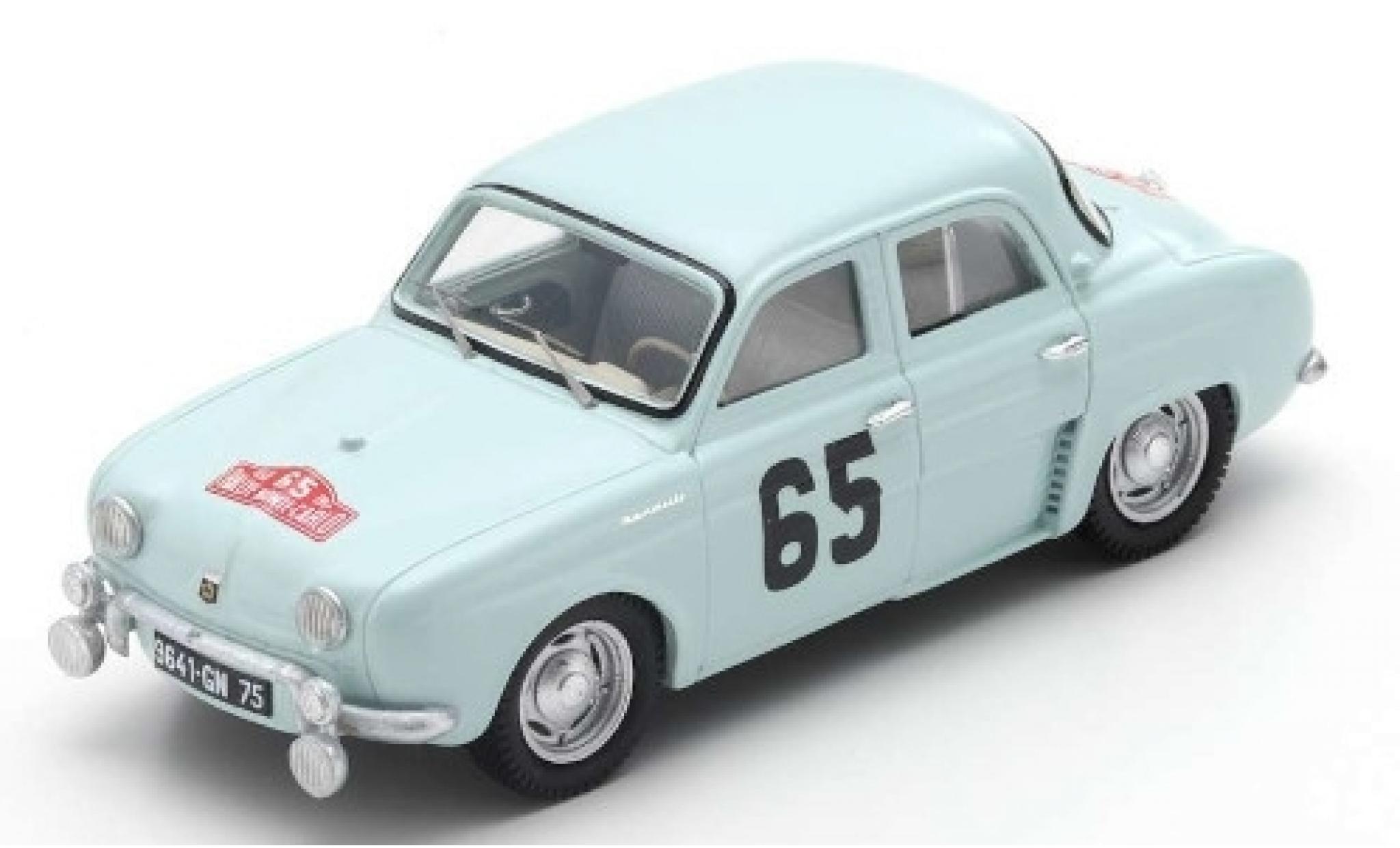 Renault Dauphine 1/43 Spark No.65 Rallye Monte Carlo 1958 J.Feret/G.Monraisse modellino in miniatura
