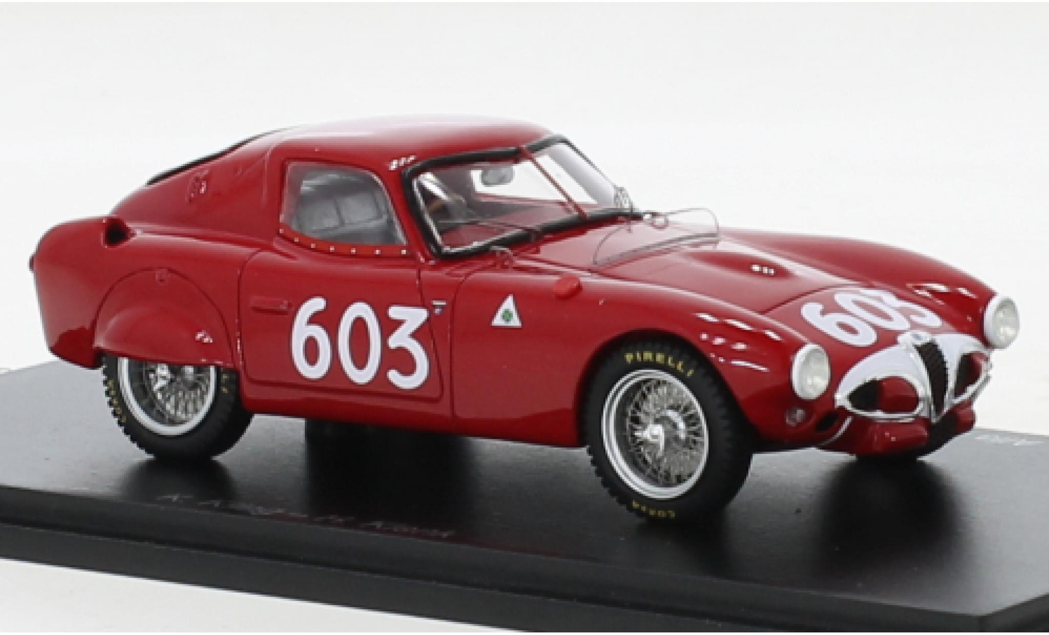 Alfa Romeo 6C 1/43 Spark 3000CM RHD No.603 Mille Miglia 1953 modellino in miniatura