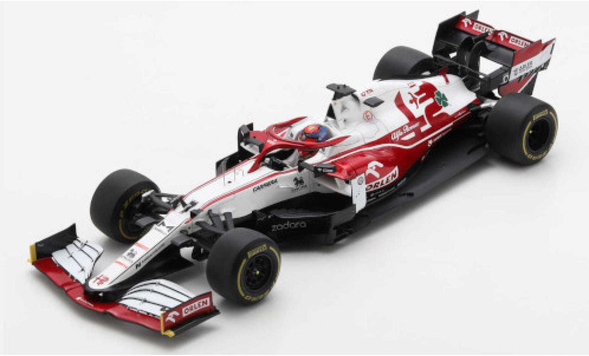 Sauber F1 1/18 Spark Alfa Romeo C41 No.7 Alfa Romeo Team Orlen Formel 1 GP Bahrain 2021 modellino in miniatura