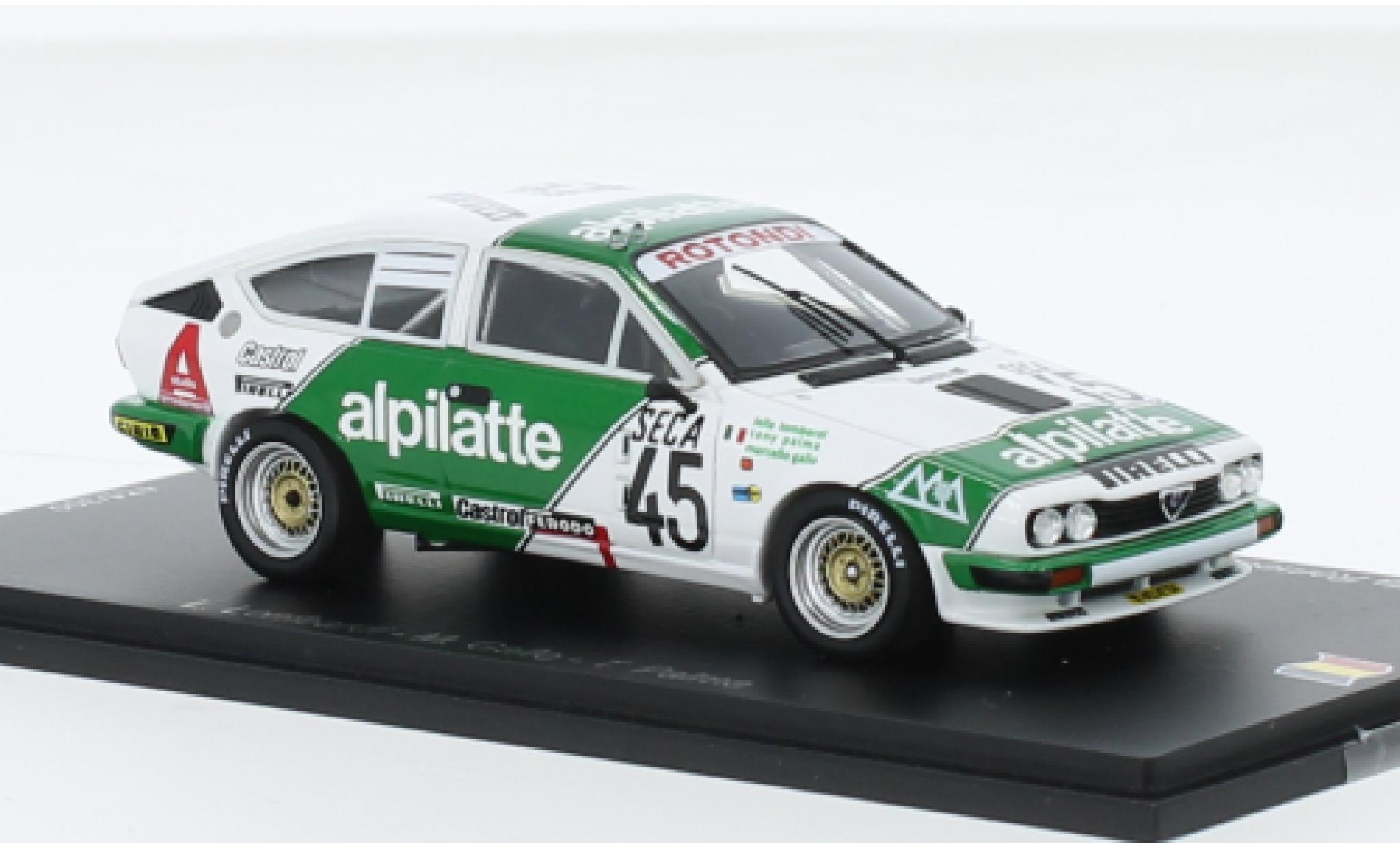 Alfa Romeo GT 1/43 Spark V6 No.45 Luigi Racing 24h Spa 1982 modellino in miniatura