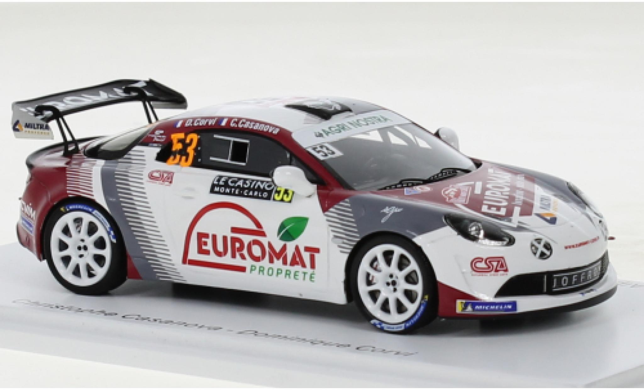 Alpine A110 1/43 Spark Rally RGT No.53 Rallye WM Rallye Monte Carlo 2022 modellino in miniatura