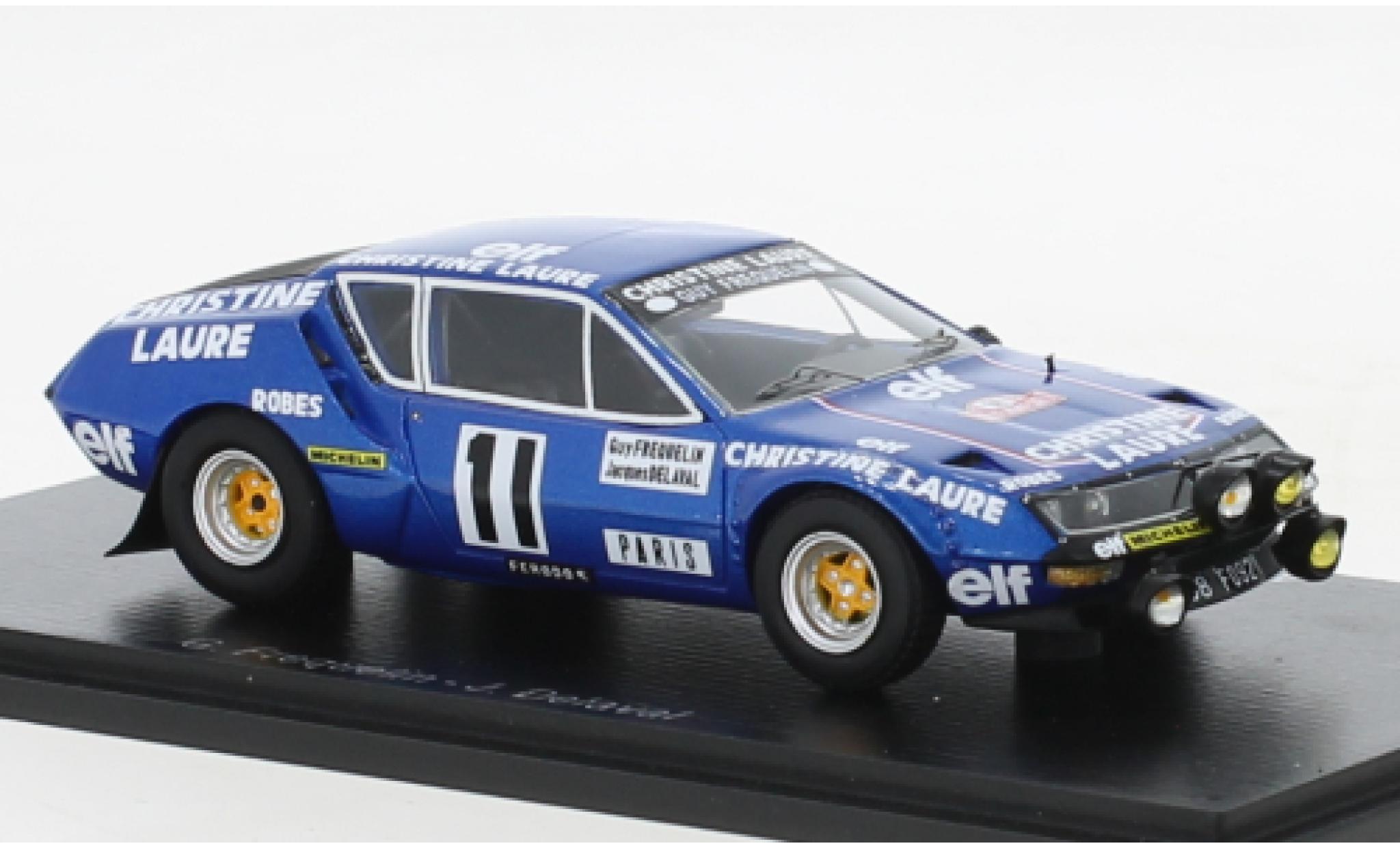 Alpine A310 1/43 Spark No.11 Christine Laure Rallye WM Rallye Monte Carlo 1977 modellino in miniatura