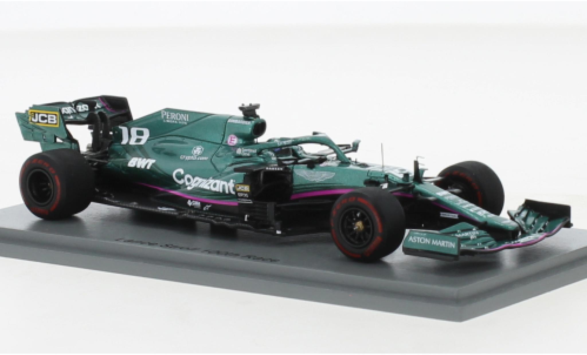 Aston Martin AMR2 1/43 Spark 1 No.18 Cognizant F1 Team Cognizant Formel 1 GP Abu Dhabi 2021 modellino in miniatura
