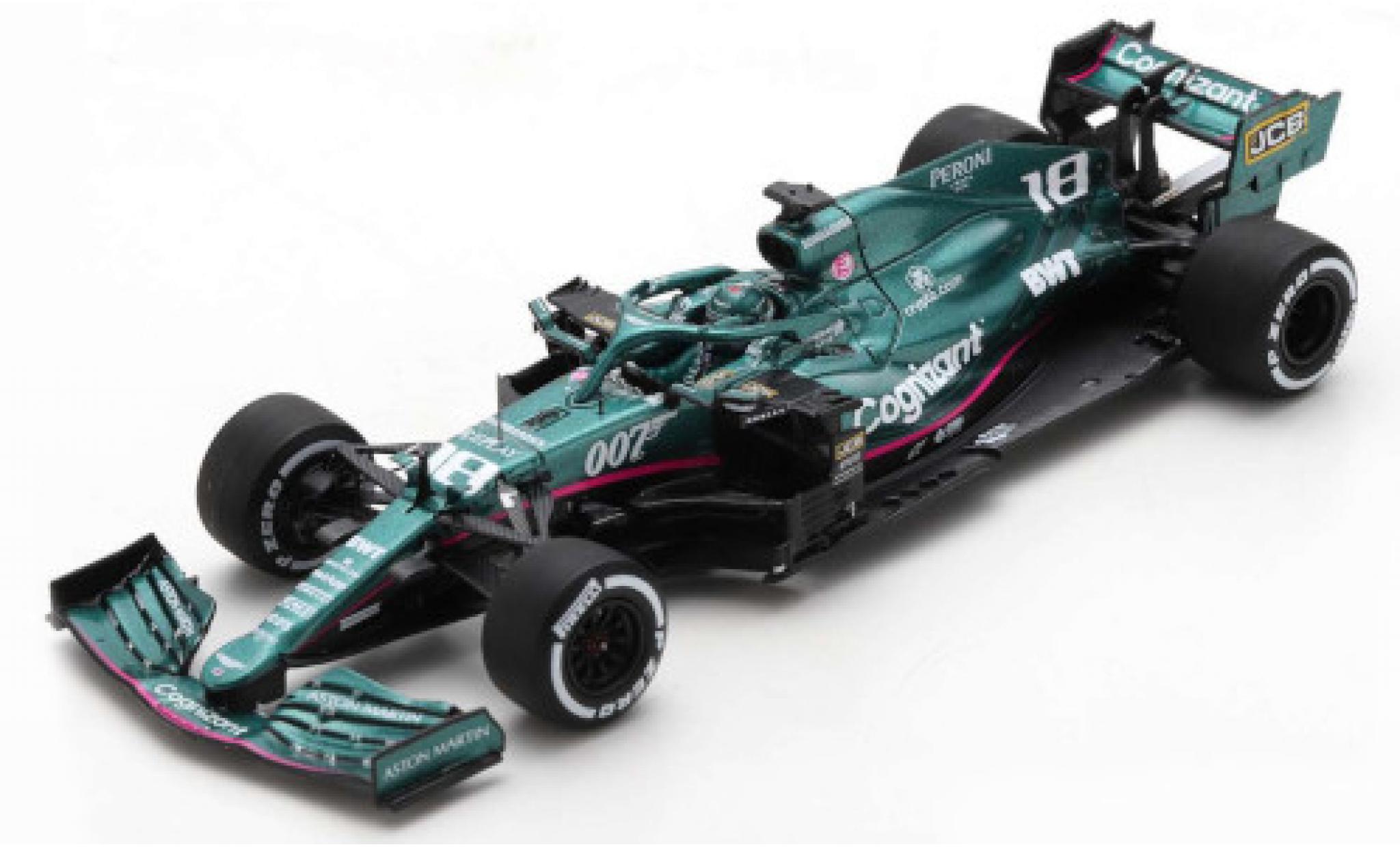 Aston Martin AMR2 1/43 Spark 1 No.18 Cognizant F1 Team Cognizant Formel 1 GP Italien 2021 modellino in miniatura