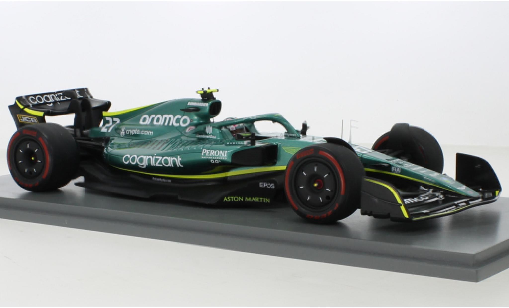 Aston Martin AMR2 1/43 Spark 2 No.27 Aramco Cognizant F1 Team Cognizant Formel 1 GP Bahrain 2022 modellino in miniatura