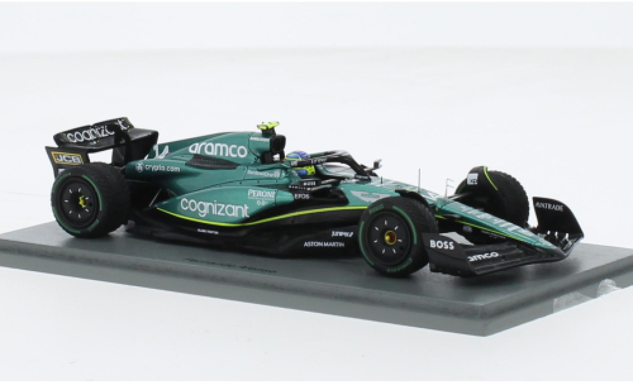 Aston Martin AMR2 1/43 Spark 3 No.14 Aramco Cognizant F1 Team Cognizant formule 1 GP Monaco 2023 modellino in miniatura