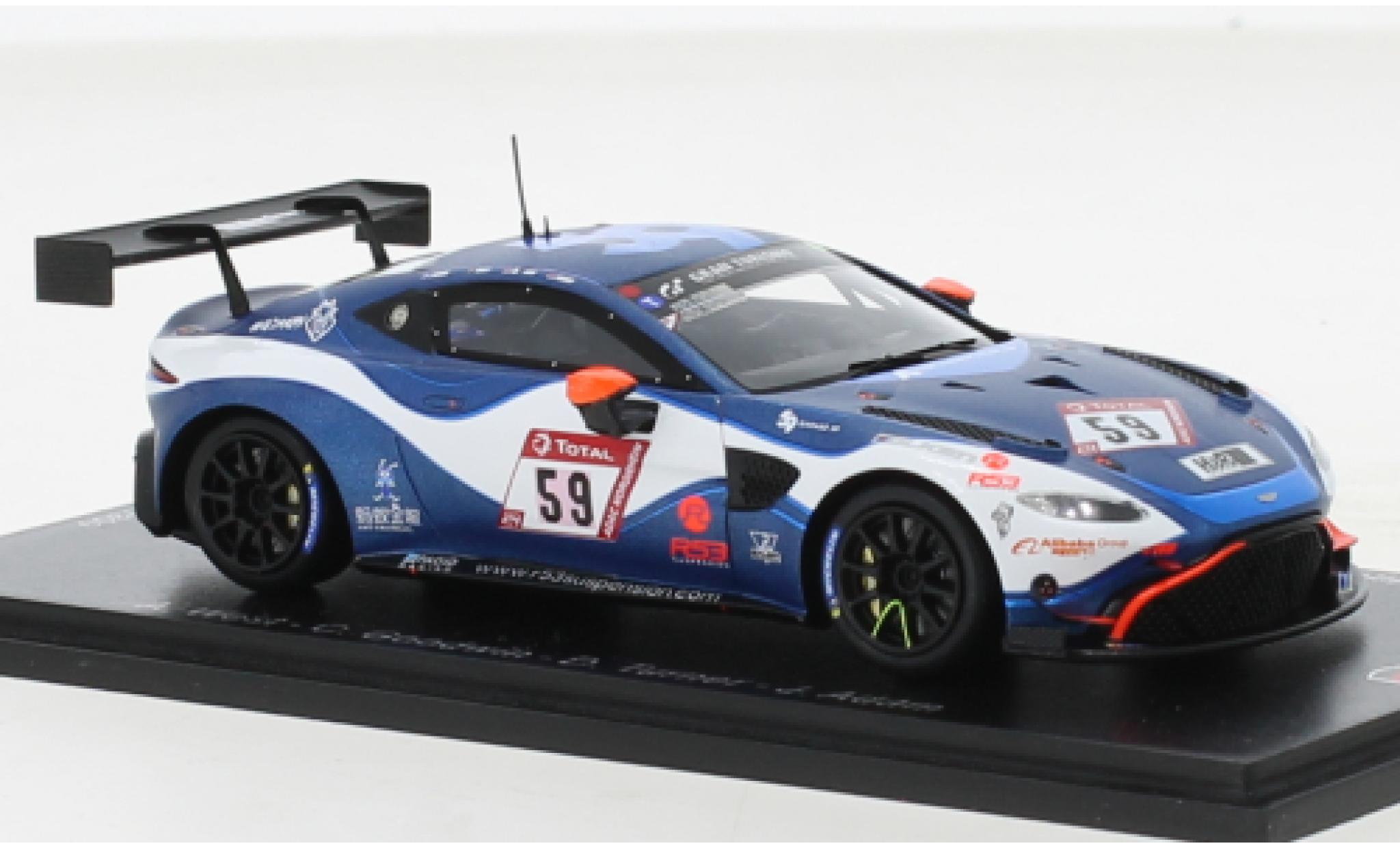 Aston Martin V8 Vantage GT4 1/43 Spark Vantage AMR GT4 No.59 Garage 59 24h Nürburgring 2020 modellino in miniatura