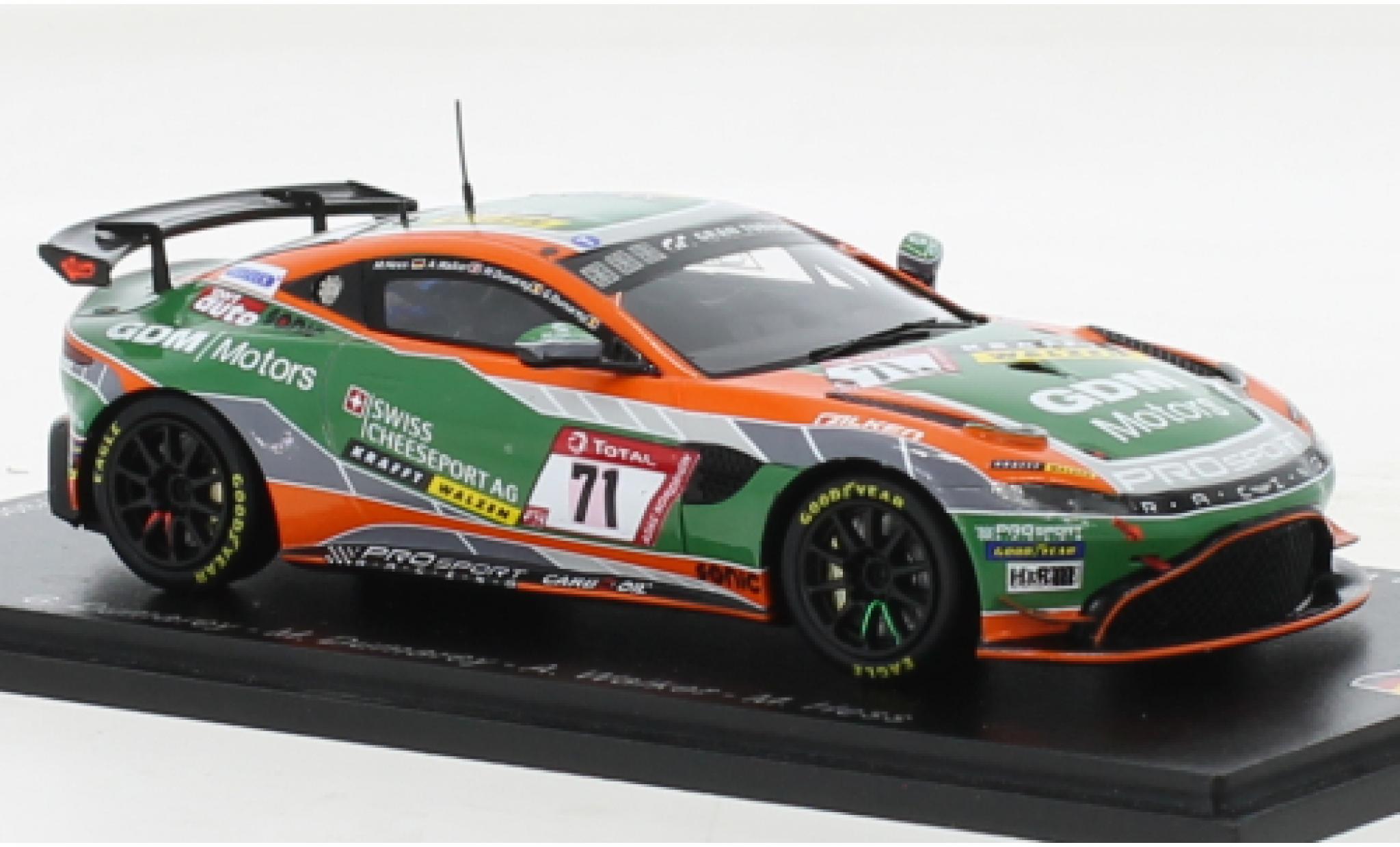 Aston Martin V8 Vantage GT4 1/43 Spark Vantage AMR GT4 No.71 PROsport Racing 24h Nürburgring 2021 modellino in miniatura