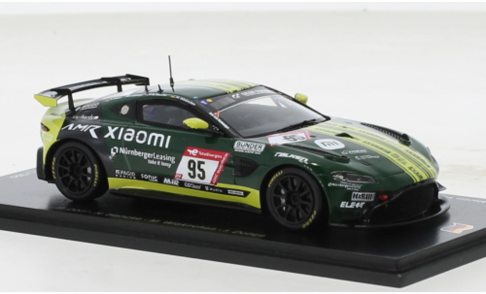 Aston Martin V8 Vantage GT4 1/43 Spark Vantage AMR GT4 No.95 Dörr Motorsport 24h Nürburgring 2022 modellino in miniatura