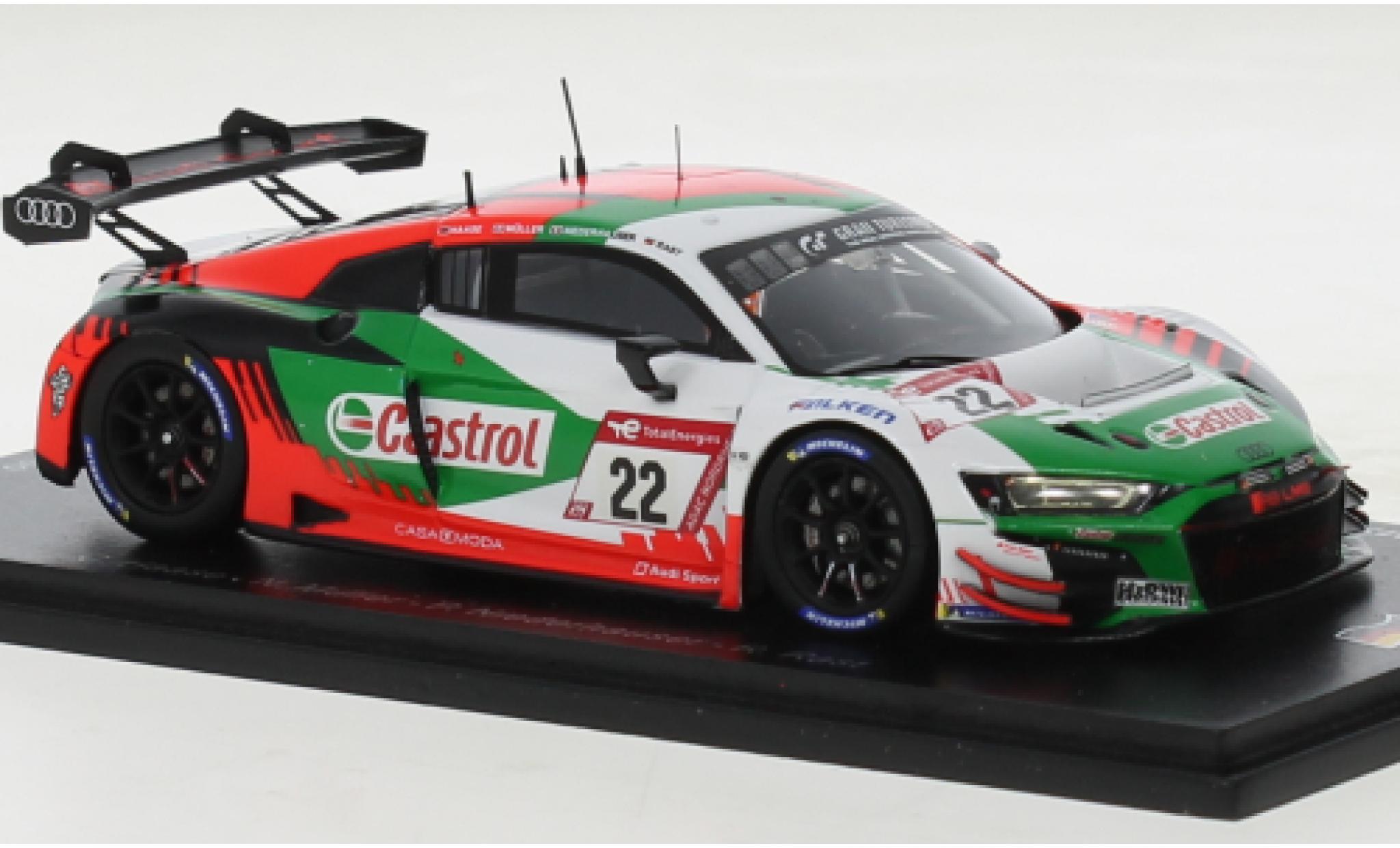 Audi R8 1/43 Spark LMS GT3 No.22 Sport Team Car Collection by Lionspeed 24h Nürburgring 2022 modellino in miniatura