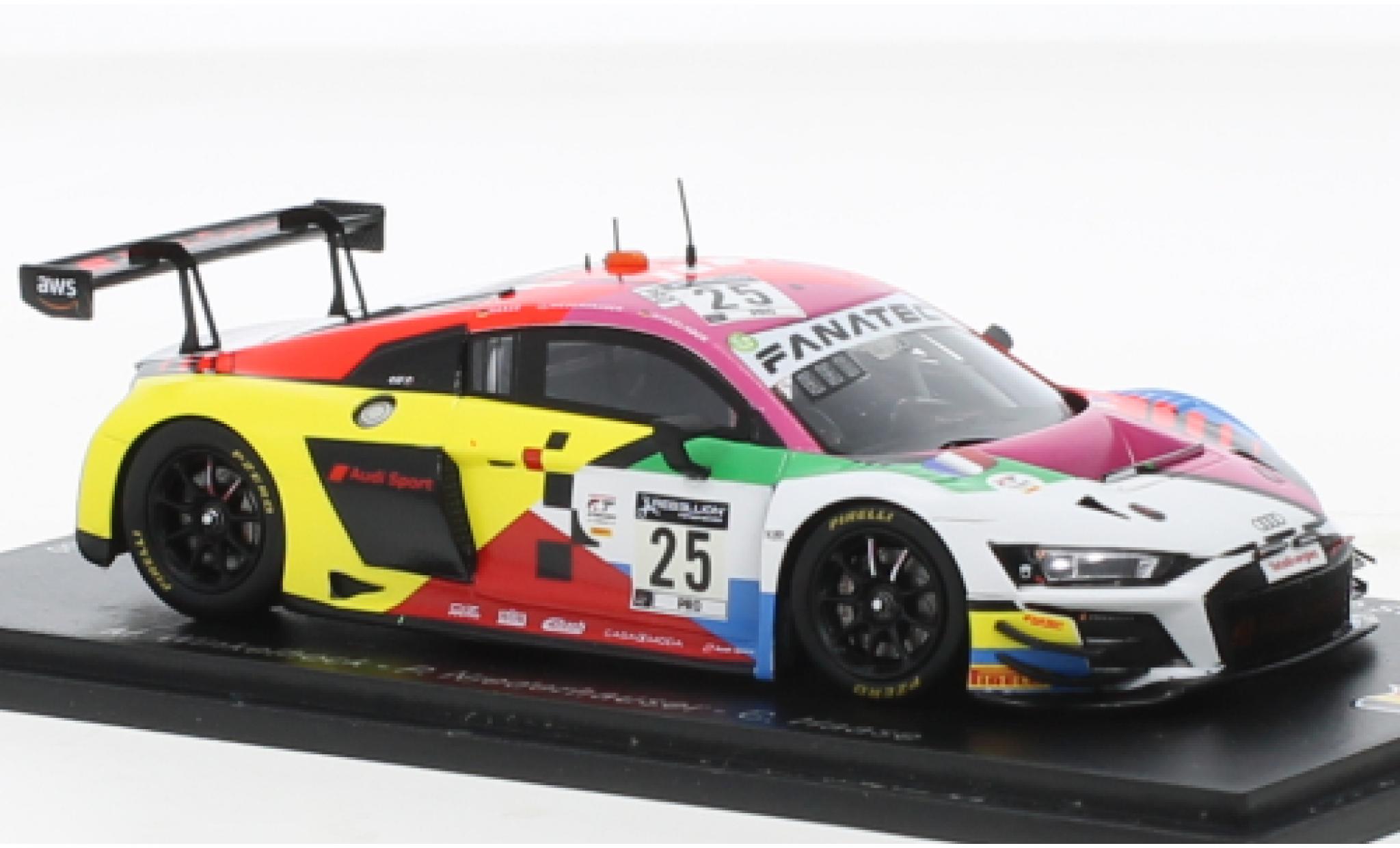 Audi R8 1/43 Spark LMS GT3 No.25 Sport Team Sainteloc Racing 24h Spa 2021 modellino in miniatura