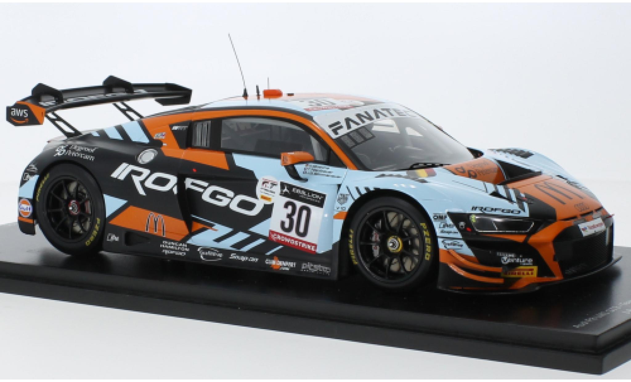 Audi R8 1/18 Spark LMS GT3 No.30 Team WRT 24h Spa 2022 modellino in miniatura