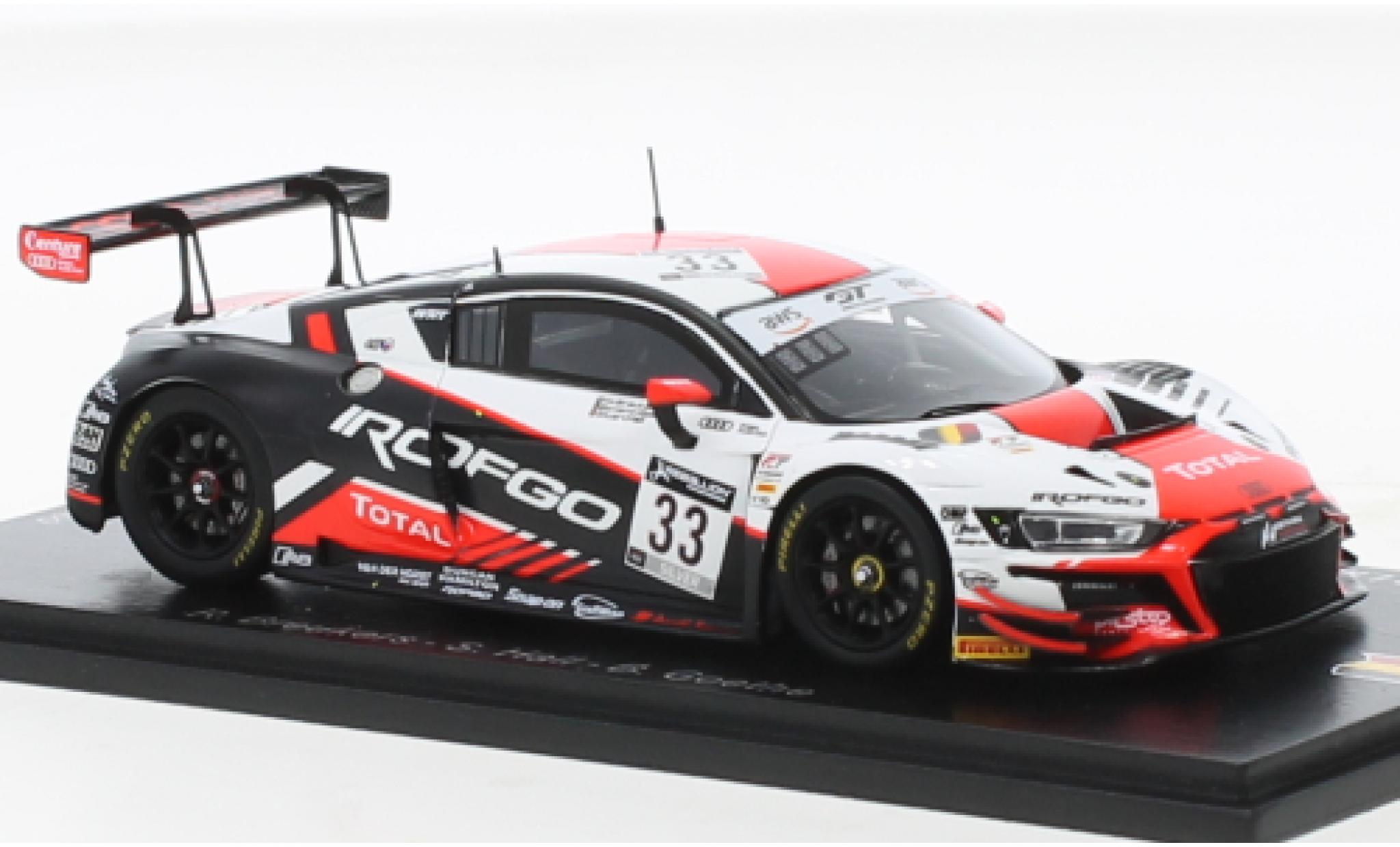 Audi R8 1/43 Spark LMS GT3 No.33 Belgian Club Team WRT 24h Spa 2020 modellino in miniatura
