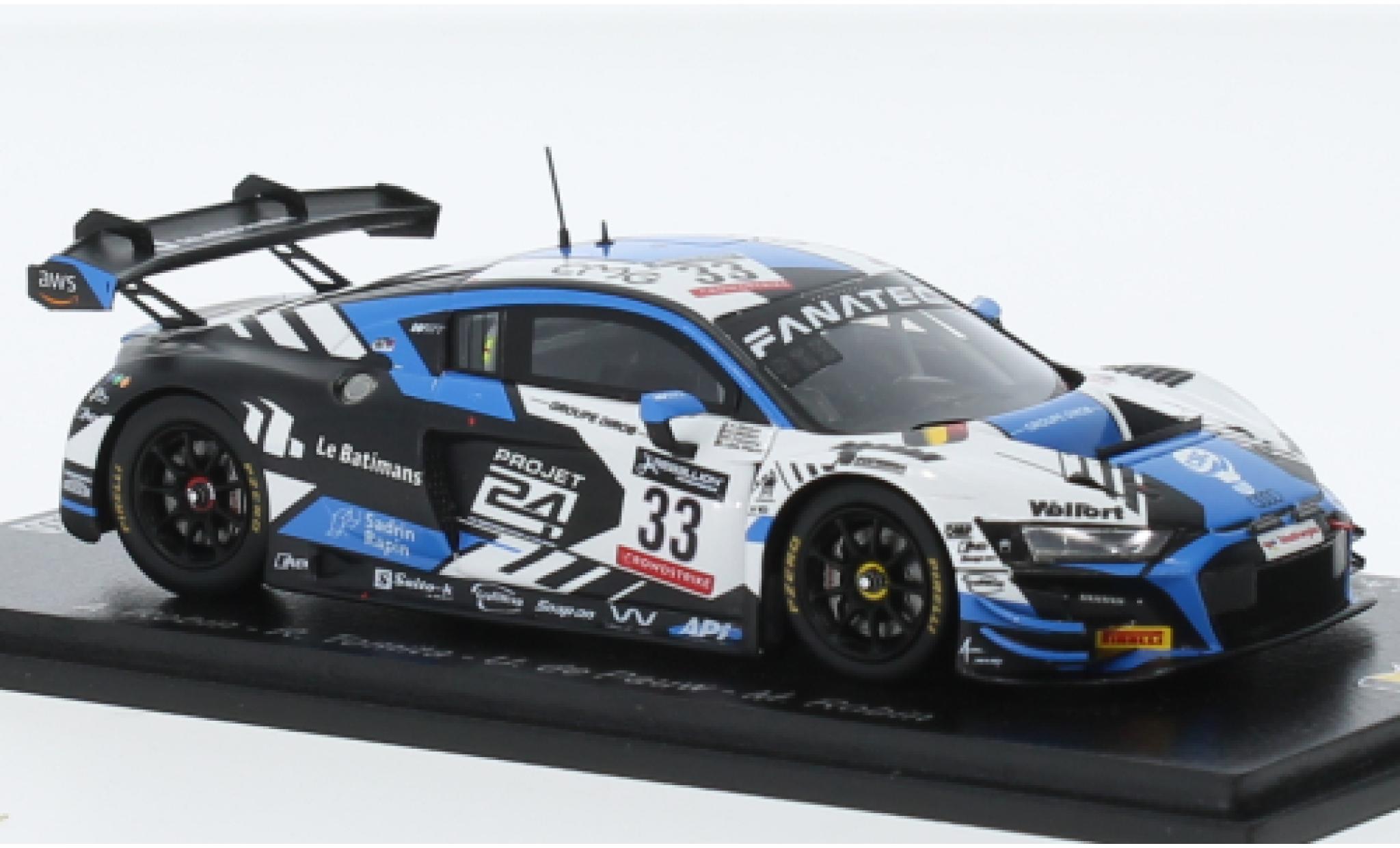 Audi R8 1/43 Spark LMS GT3 No.33 Team WRT 24h Spa 2022 modellino in miniatura