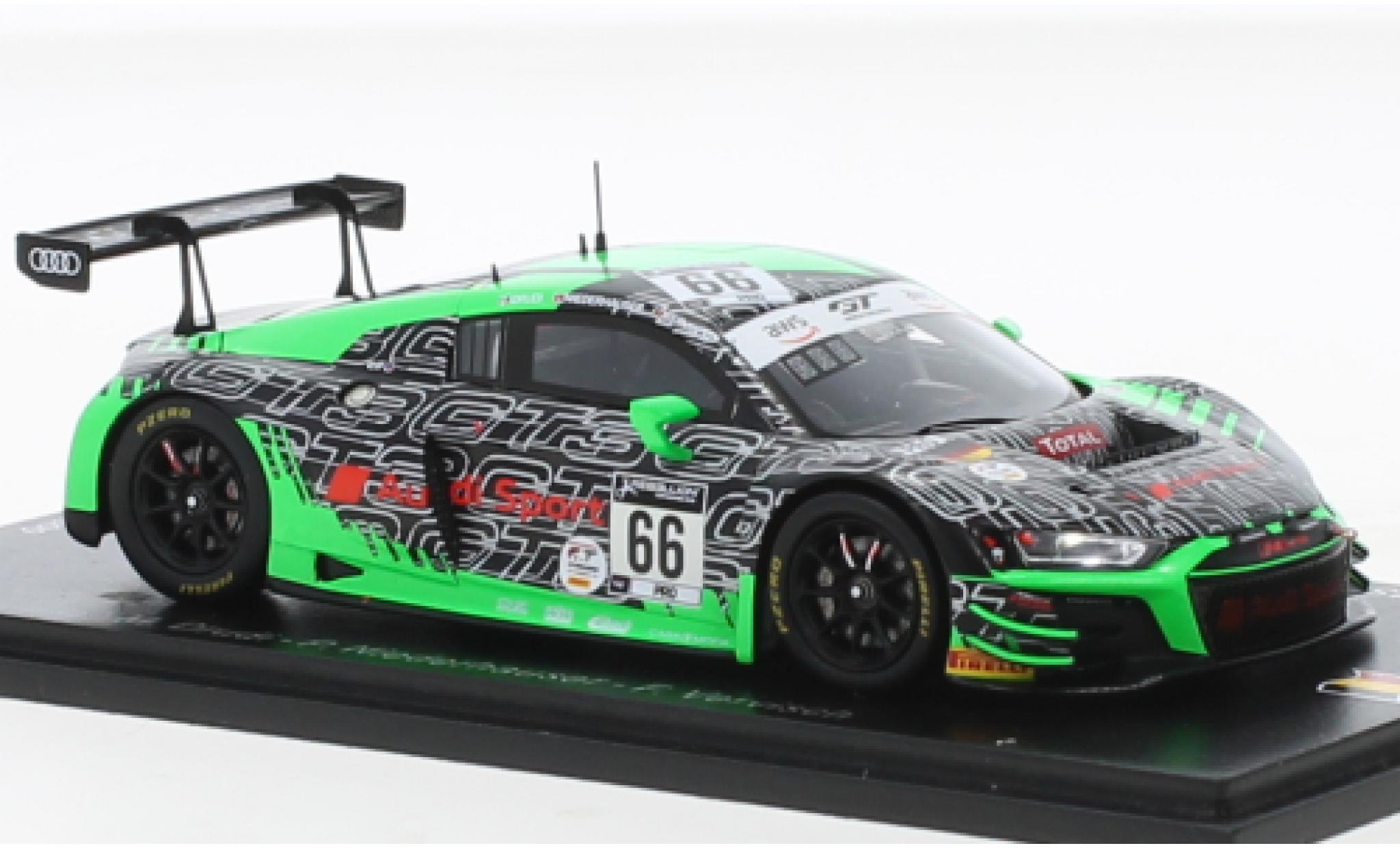 Audi R8 1/43 Spark LMS GT3 No.66 Sport Team Attempo Racing 24h Spa 2020 modellino in miniatura