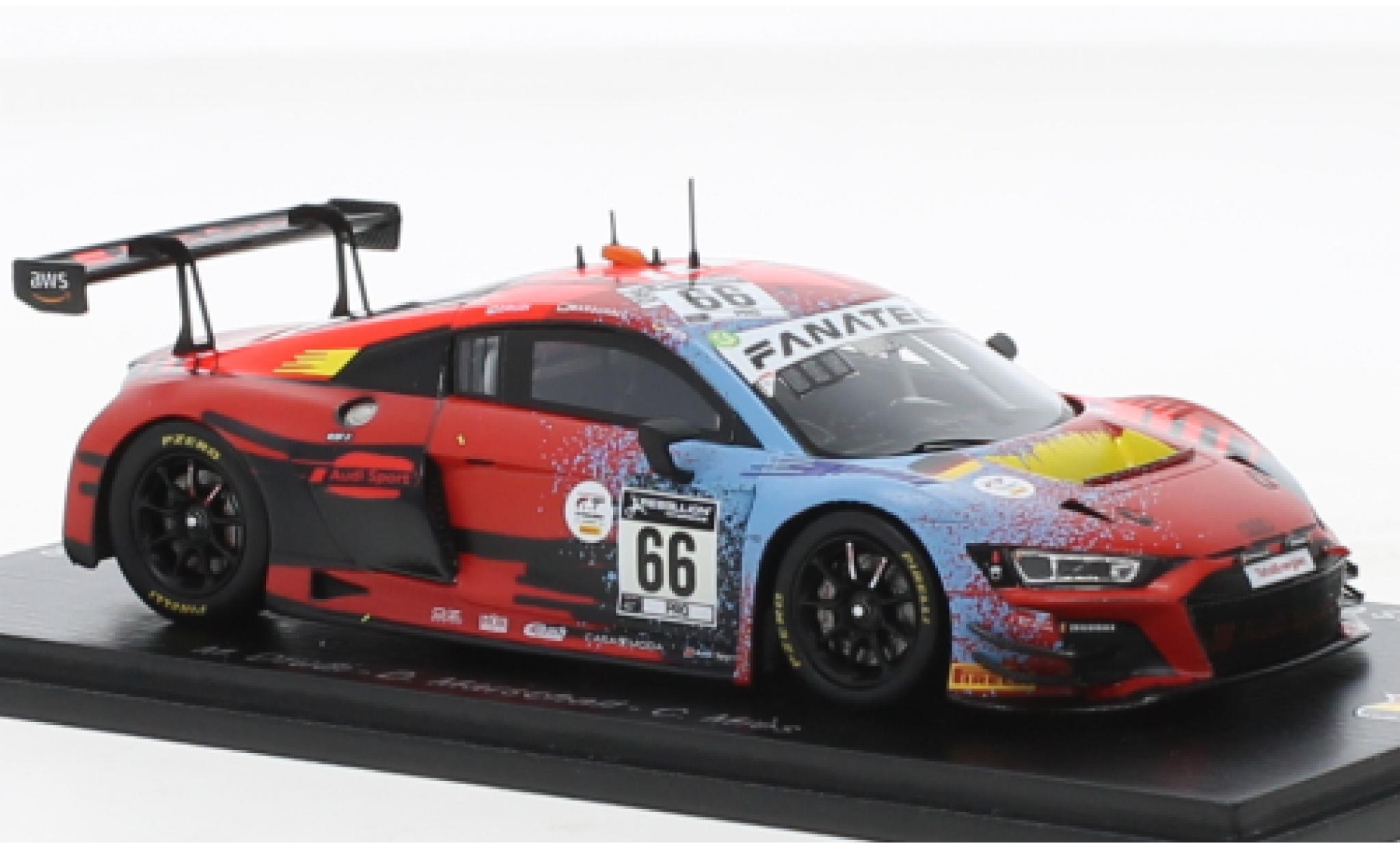 Audi R8 1/43 Spark LMS GT3 No.66 Sport Team Attempo Racing 24h Spa 2021 modellino in miniatura