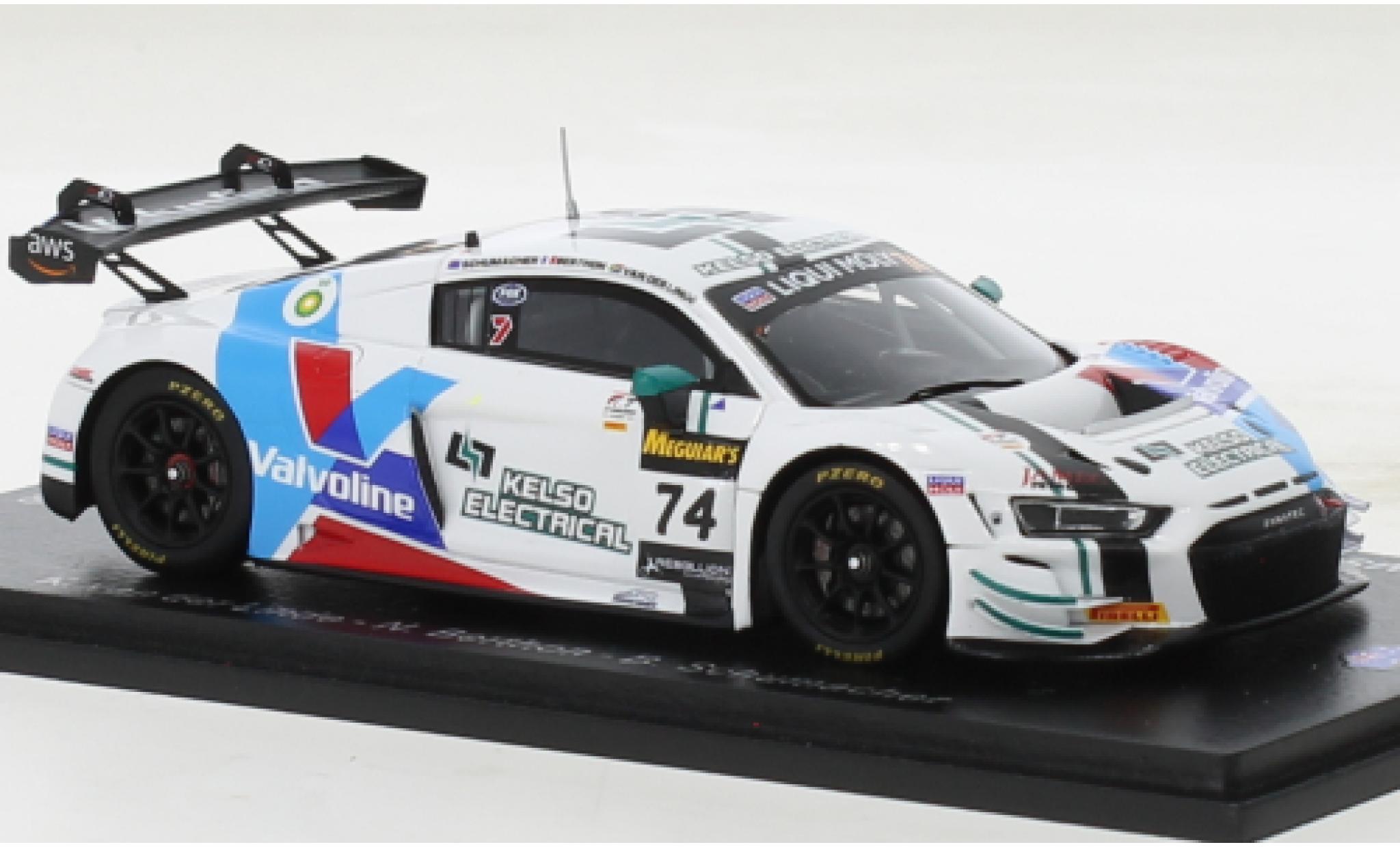 Audi R8 1/43 Spark LMS GT3 No.74 Sport Team Valvoline 12h Bathurst 2022 modellino in miniatura
