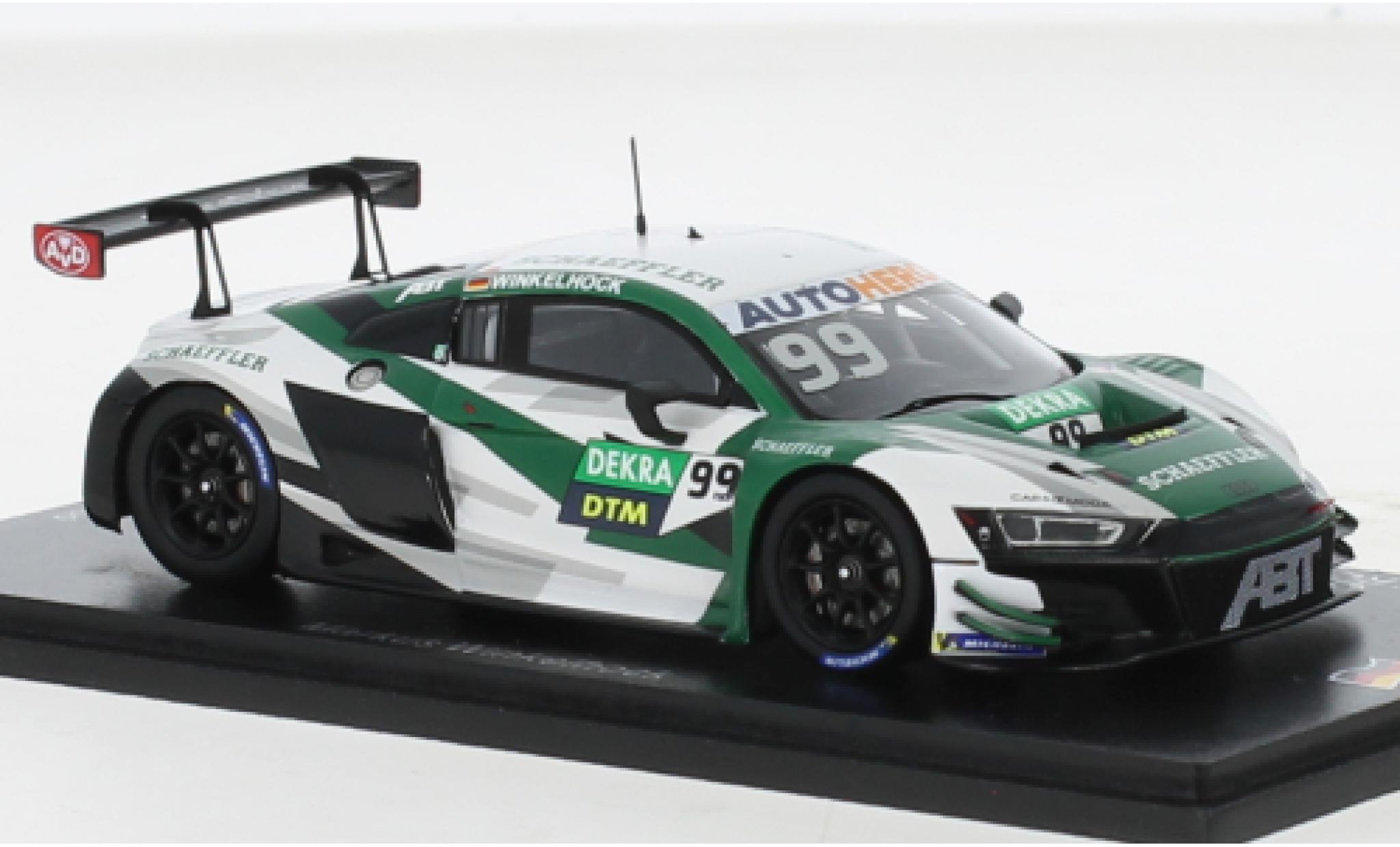 Audi R8 1/43 Spark LMS GT3 No.99 ABT Sportline Schaeffler DTM Nürburgring 2021 modellino in miniatura