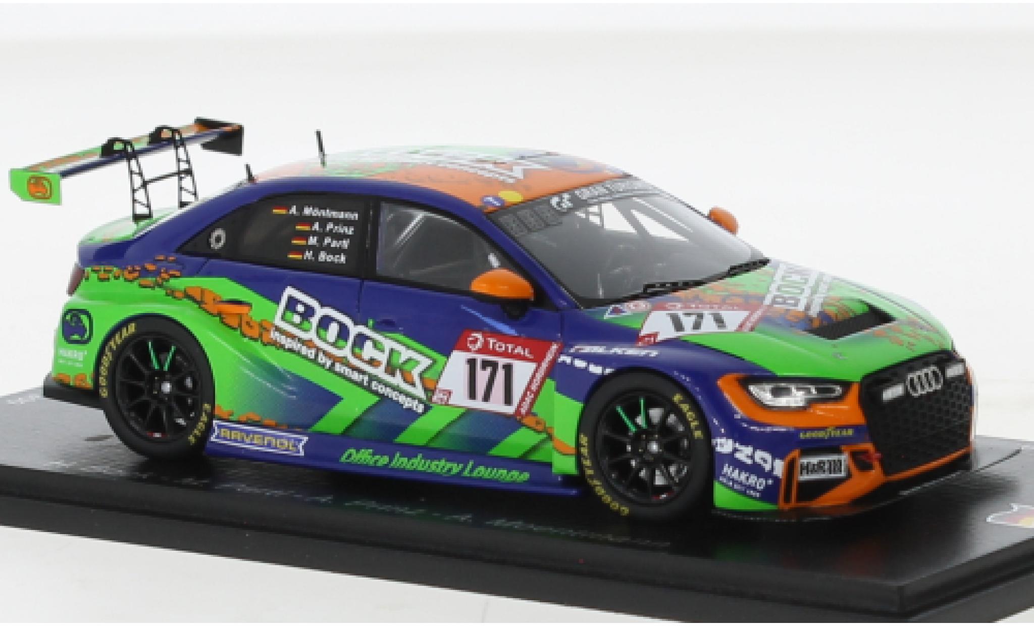 Audi RS3 1/43 Spark LMS No.171 Bonk Motorsport 24h Nürburgring 2020 modellino in miniatura