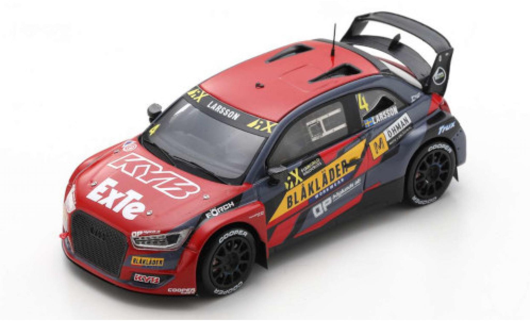 Audi S1 1/43 Spark WRX No.4 KYB Team JC Rallye-Cross WM Lettland 2020 modellino in miniatura