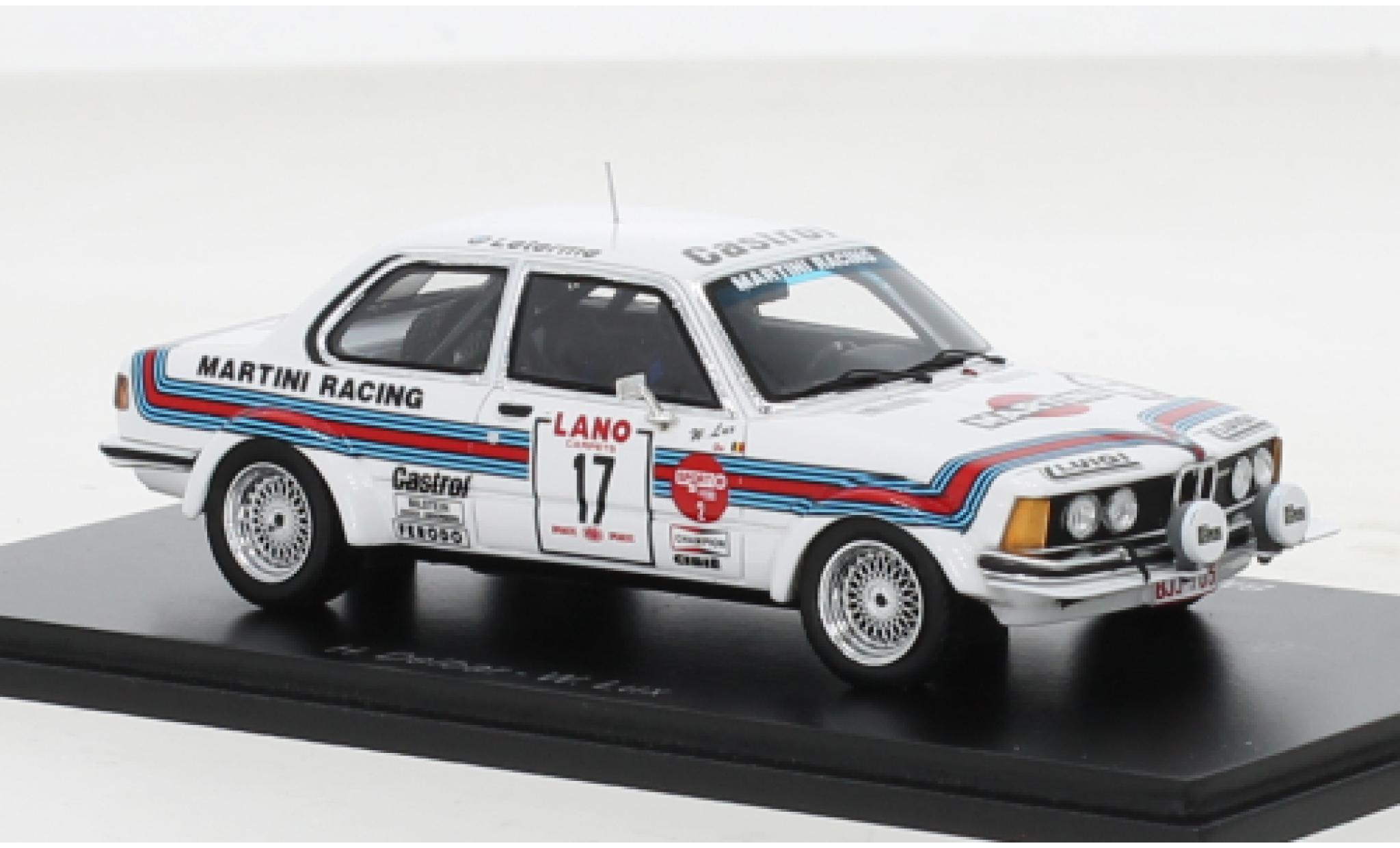 Bmw 323 1/43 Spark i (E21) Gr.2 No.17 Martini 24h Ypres 1980 modellino in miniatura