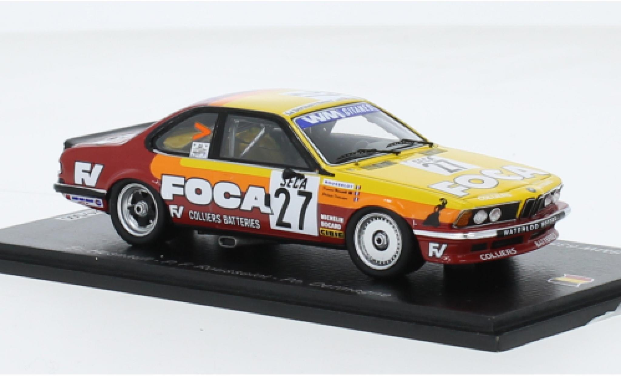 Bmw 635 1/43 Spark CSi No.27 Waterloo Moteur Racing 24h Spa 1983 modellino in miniatura