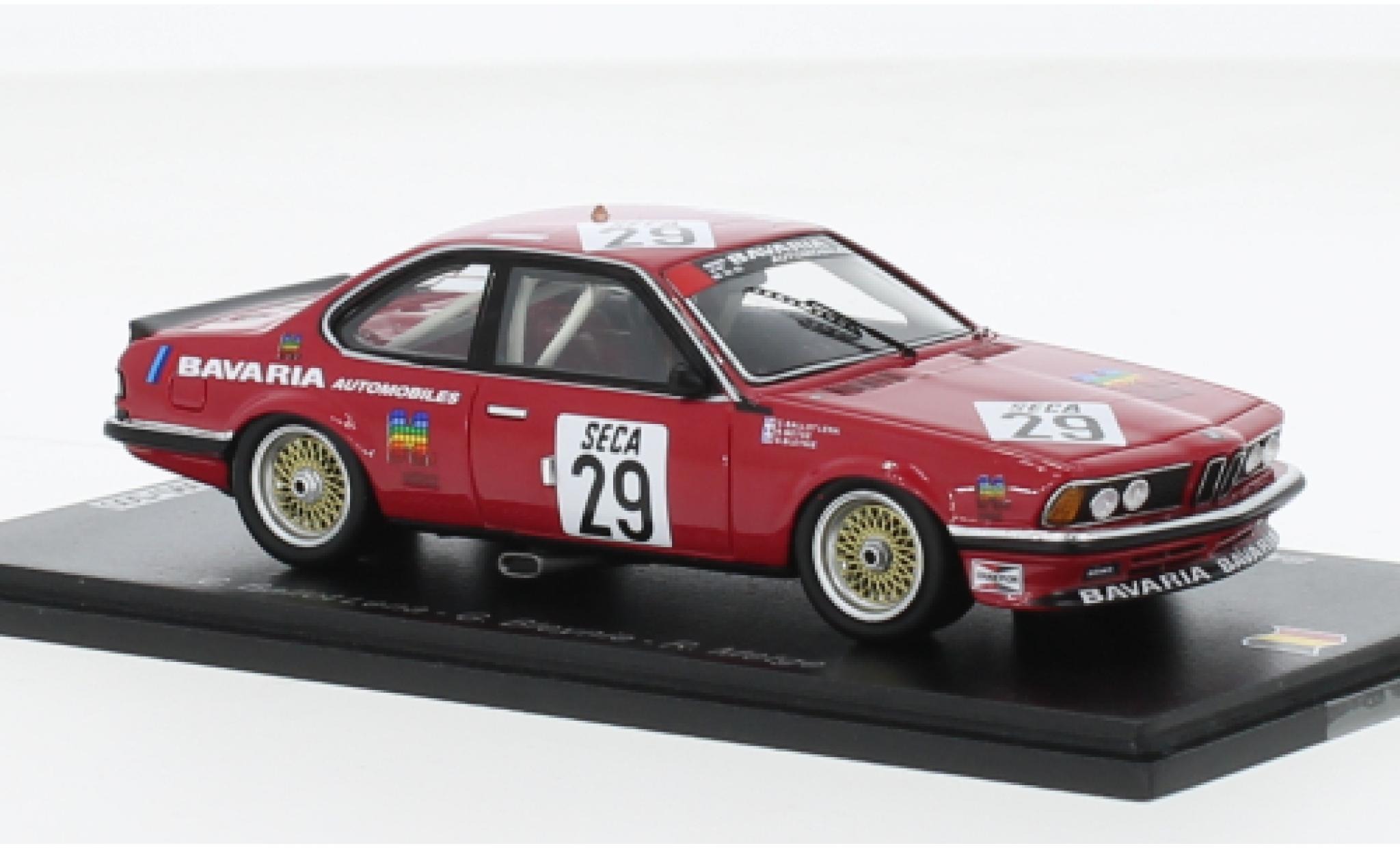 Bmw 635 1/43 Spark CSi No.29 Bavaria Automobiles 24h Spa 1984 modellino in miniatura