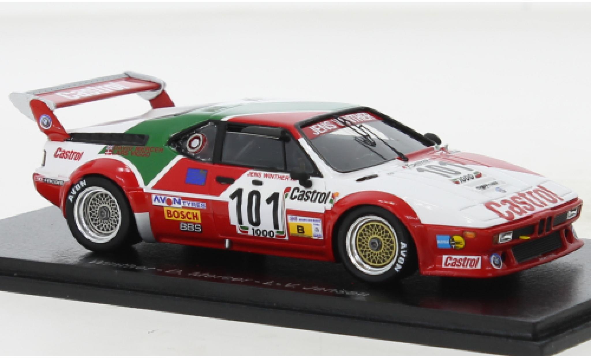 Bmw M1 1/43 Spark No.101 24h Le Mans 1984 modellino in miniatura