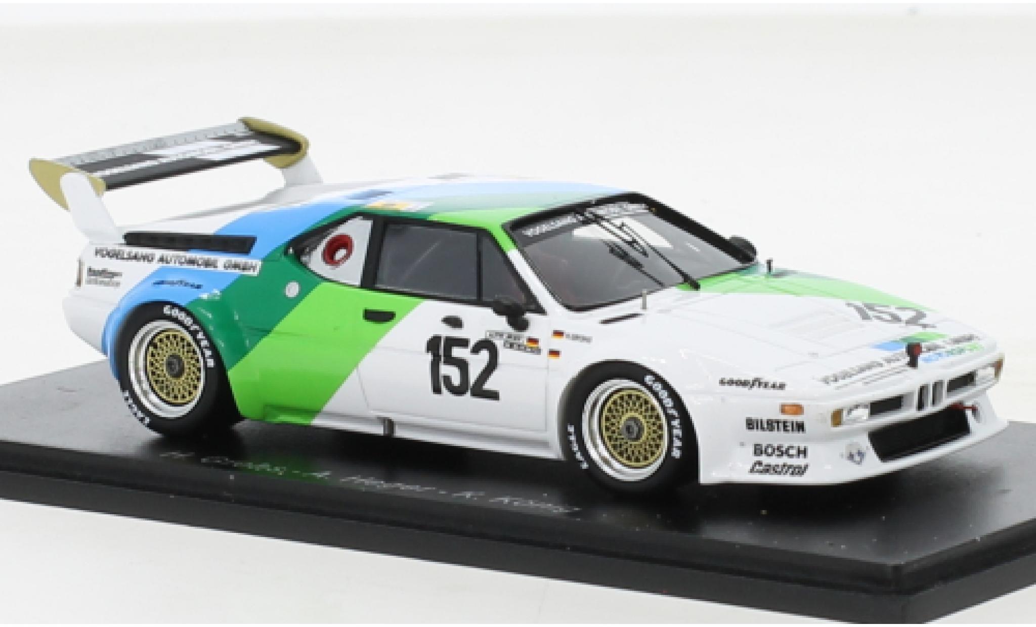 Bmw M1 1/43 Spark No.152 24h Le Mans 1985 modellino in miniatura