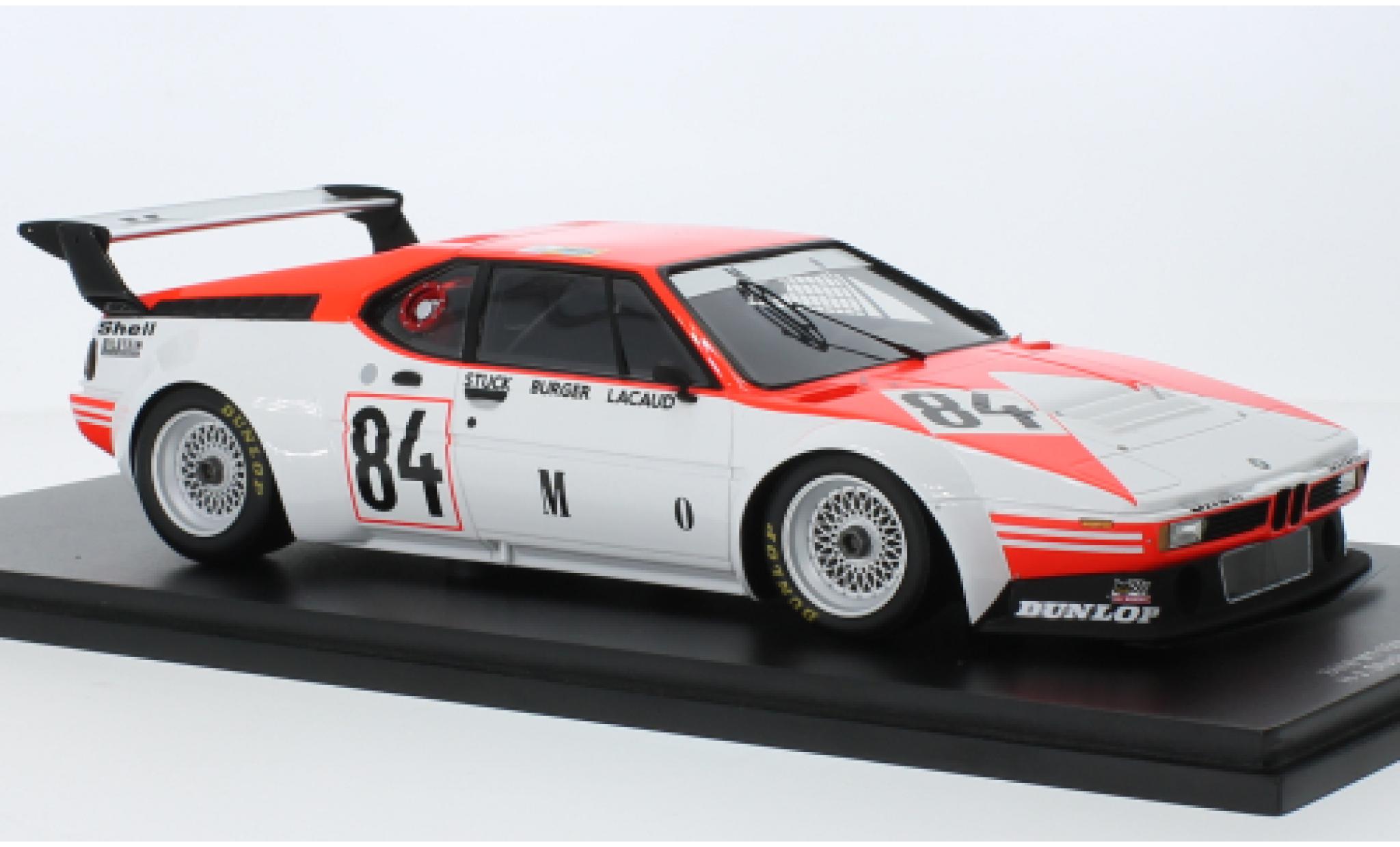 Bmw M1 1/18 Spark No.84 Marlboro 24h Le Mans 1980 modellino in miniatura