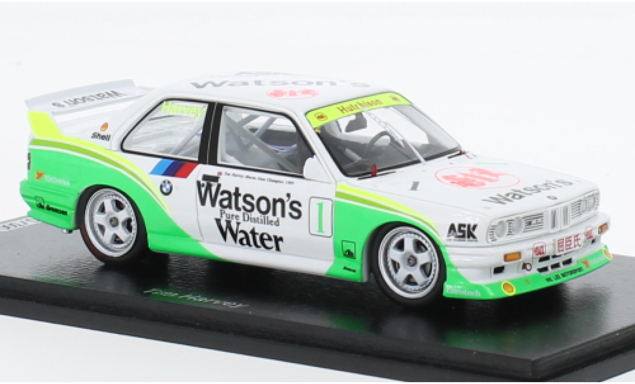 Bmw M3 1/43 Spark (E30) No.1 Watsons Macau Guia Race 1990 modellino in miniatura