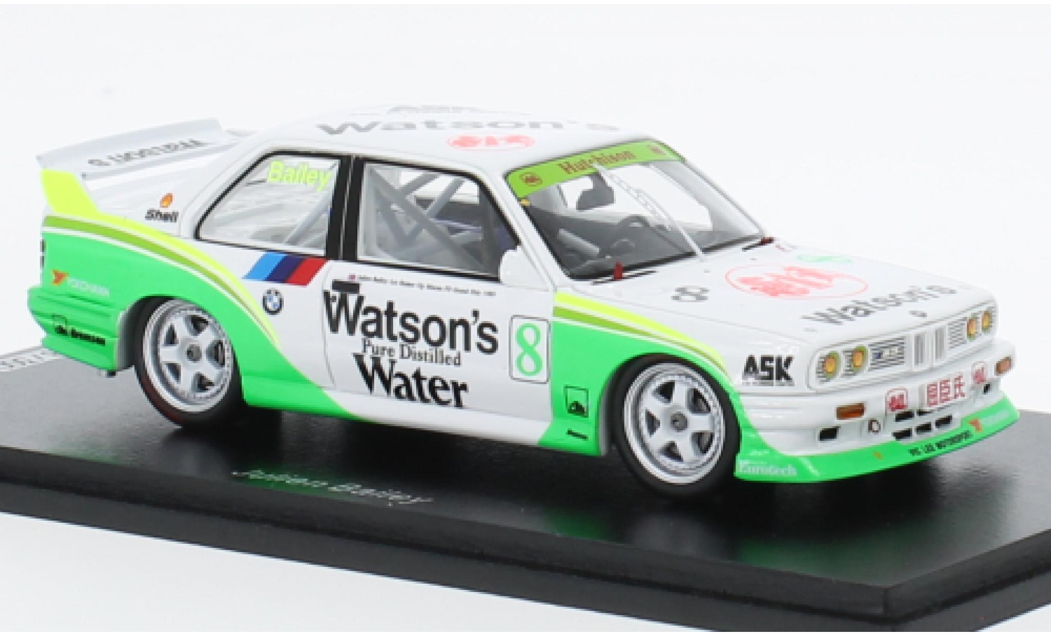 Bmw M3 1/43 Spark (E30) No.8 Watsons Macau Guia Race 1990 modellino in miniatura