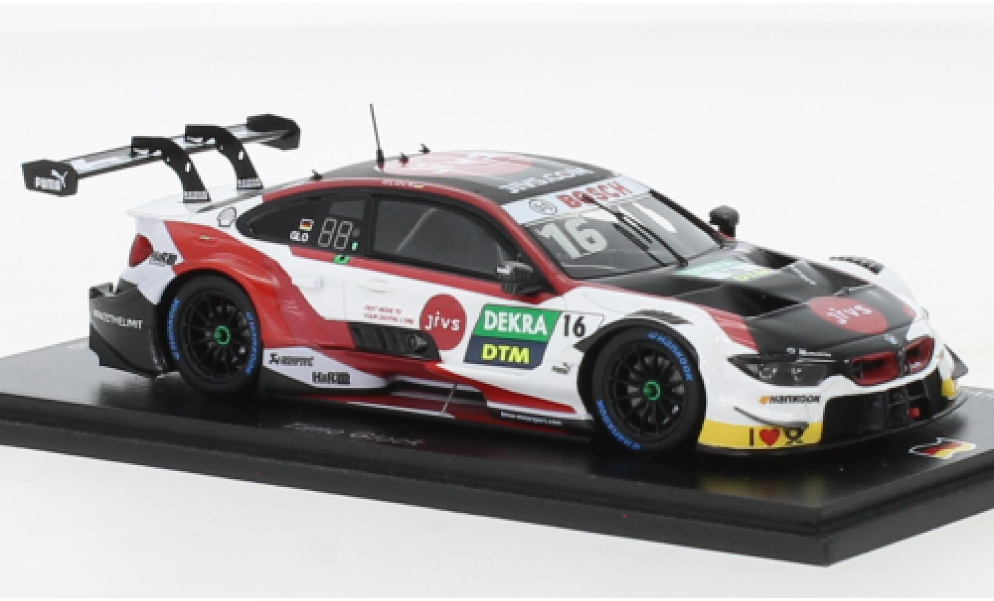Bmw M4 1/43 Spark DTM No.16 Team RMG JiVS DTM Hockenheim 2019 modellino in miniatura