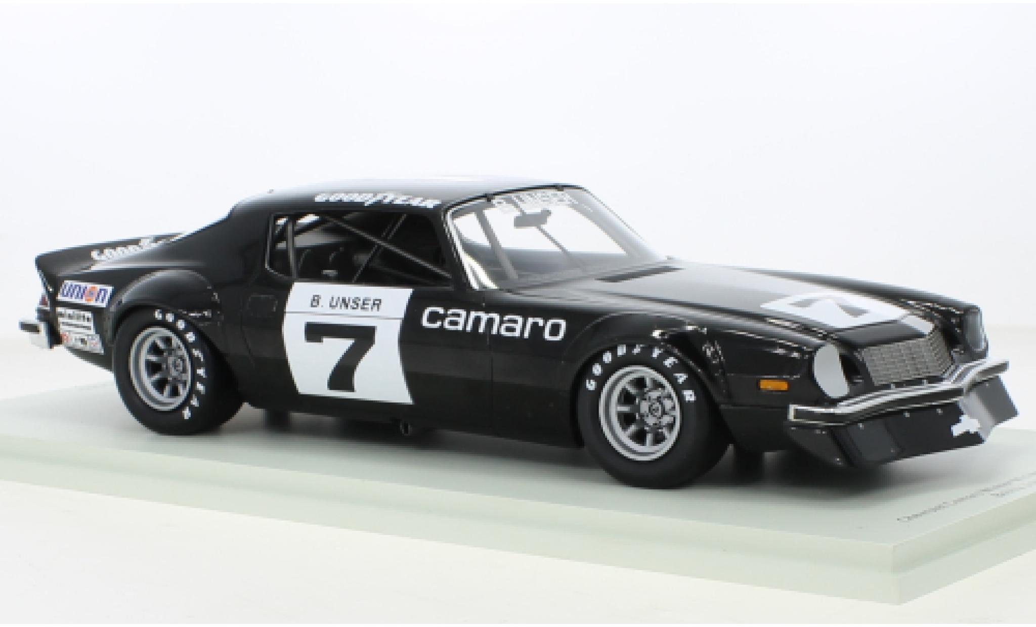 Chevrolet Camaro 1/18 Spark No.7 IROC Michigan 1974 modellino in miniatura