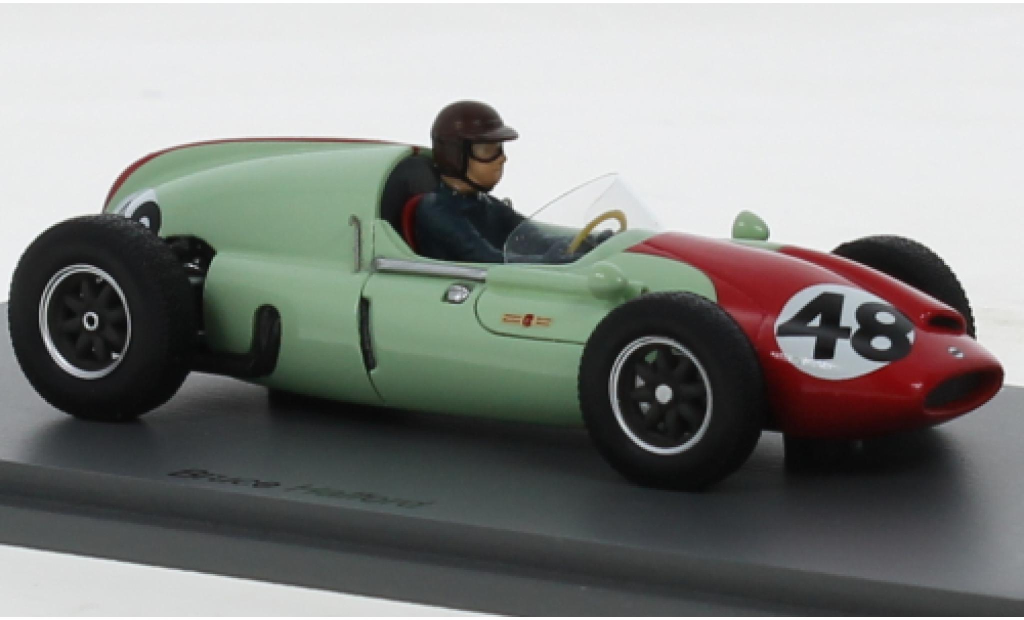 Cooper T51 1/43 Spark verde/rosso No.48 Formel 1 GP Frankreich 1960 modellino in miniatura